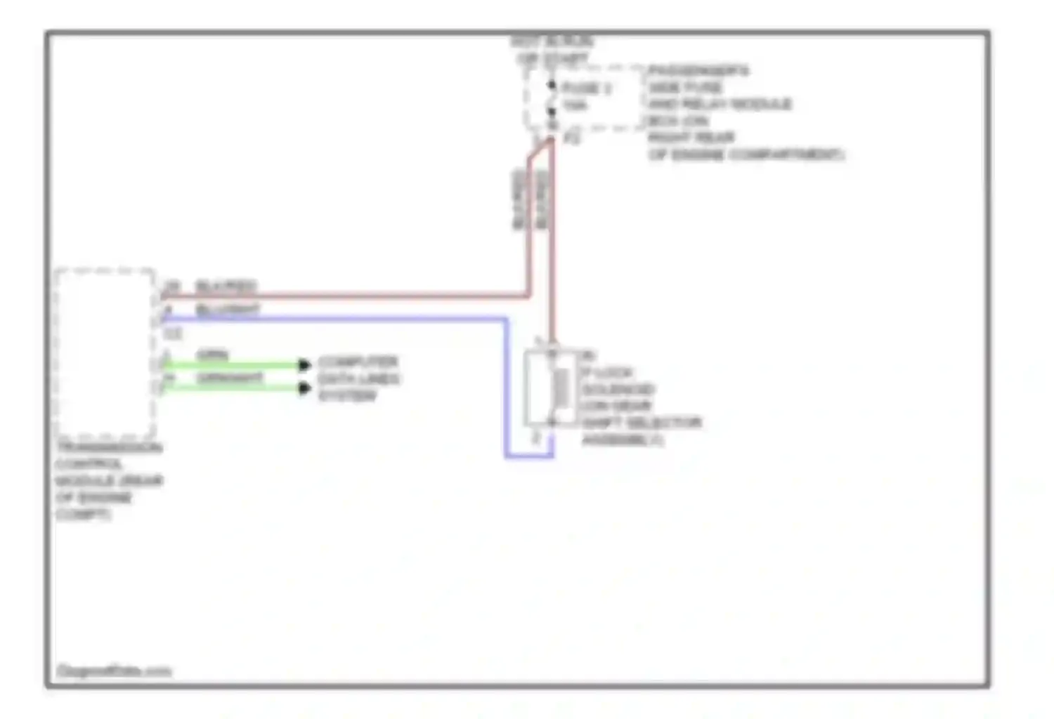 C-class AMG Mercedes-Benz W202 facelift (1997-2000): Shift interlock circuit
