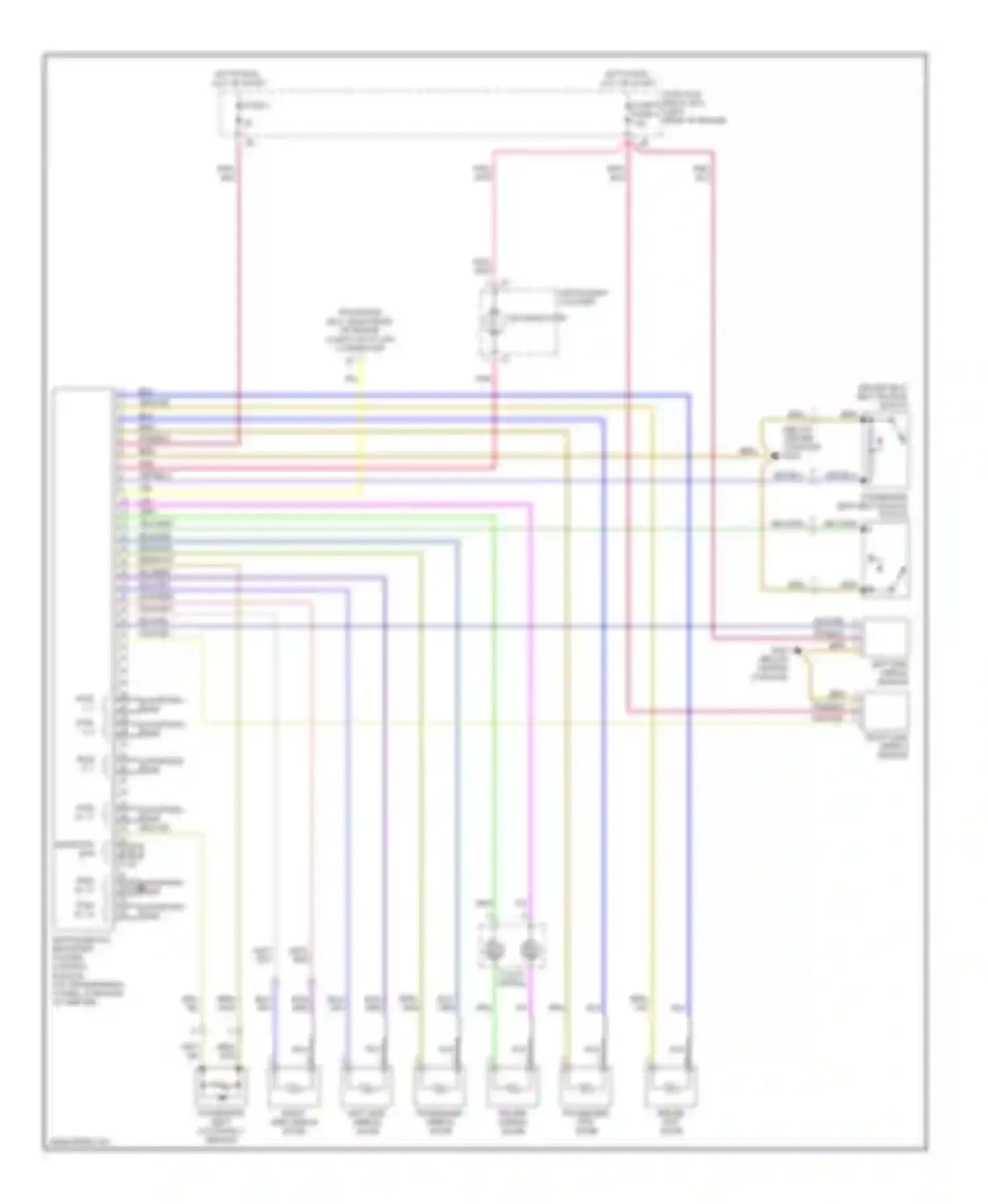 C-class AMG Mercedes-Benz W202 facelift (1997-2000): Supplemental restraint circuit