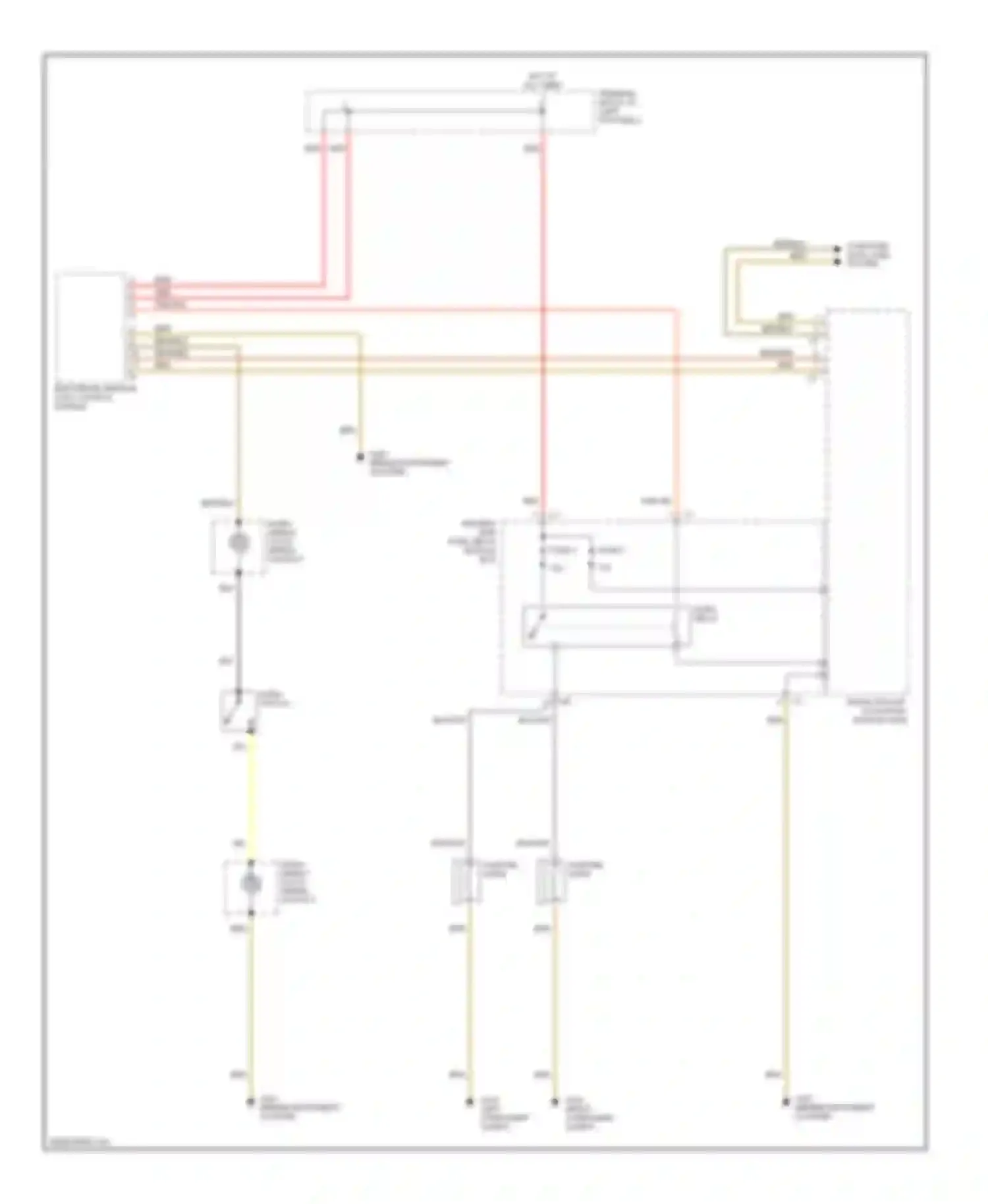 Wiring diagram computer data lines system for Mercedes-Benz C-class AMG W202 facelift (1997-2000) (5 of 14)