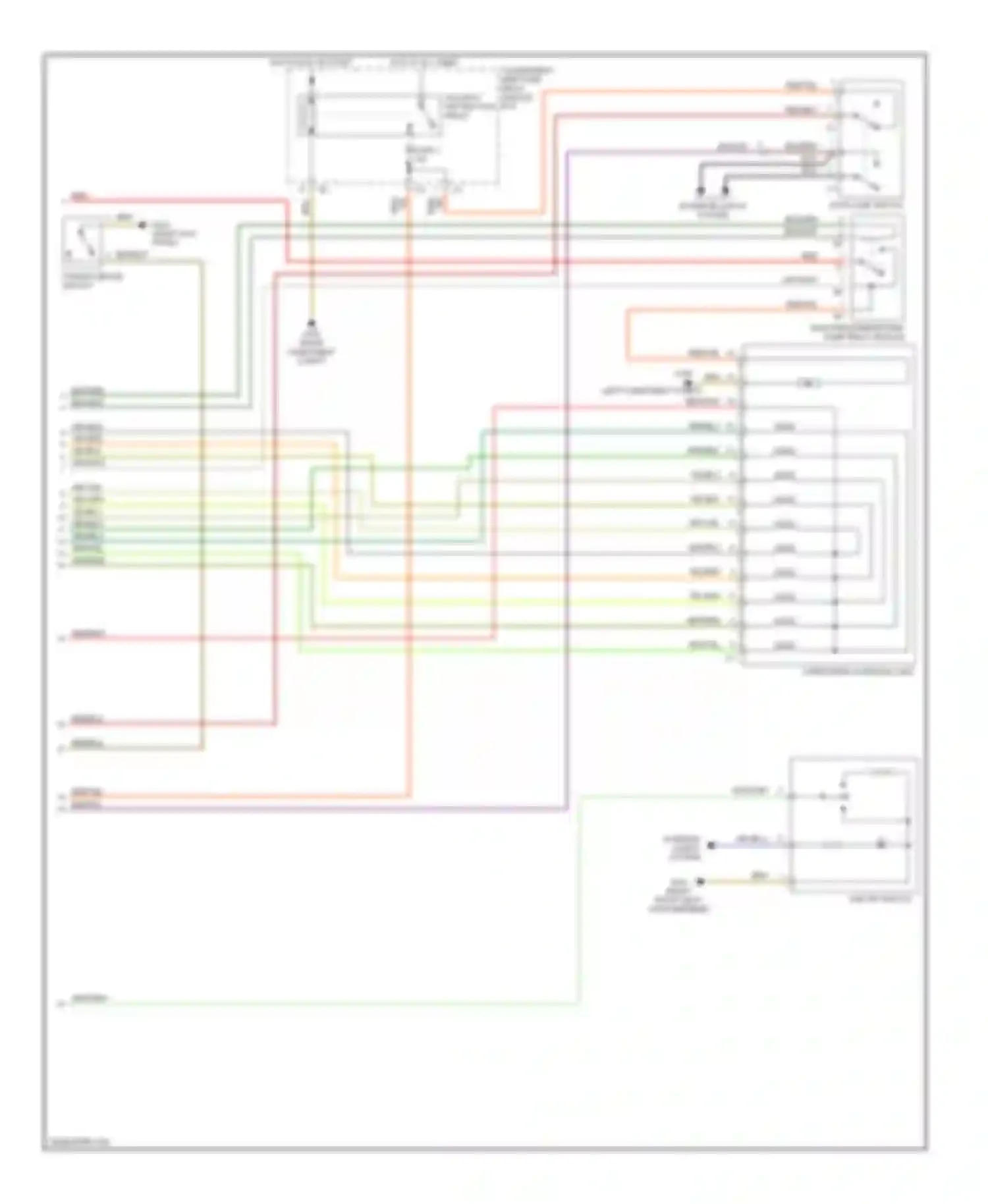 Wiring diagram hot in run or start for Mercedes-Benz C-class AMG W202 facelift (1997-2000) (2 of 16)