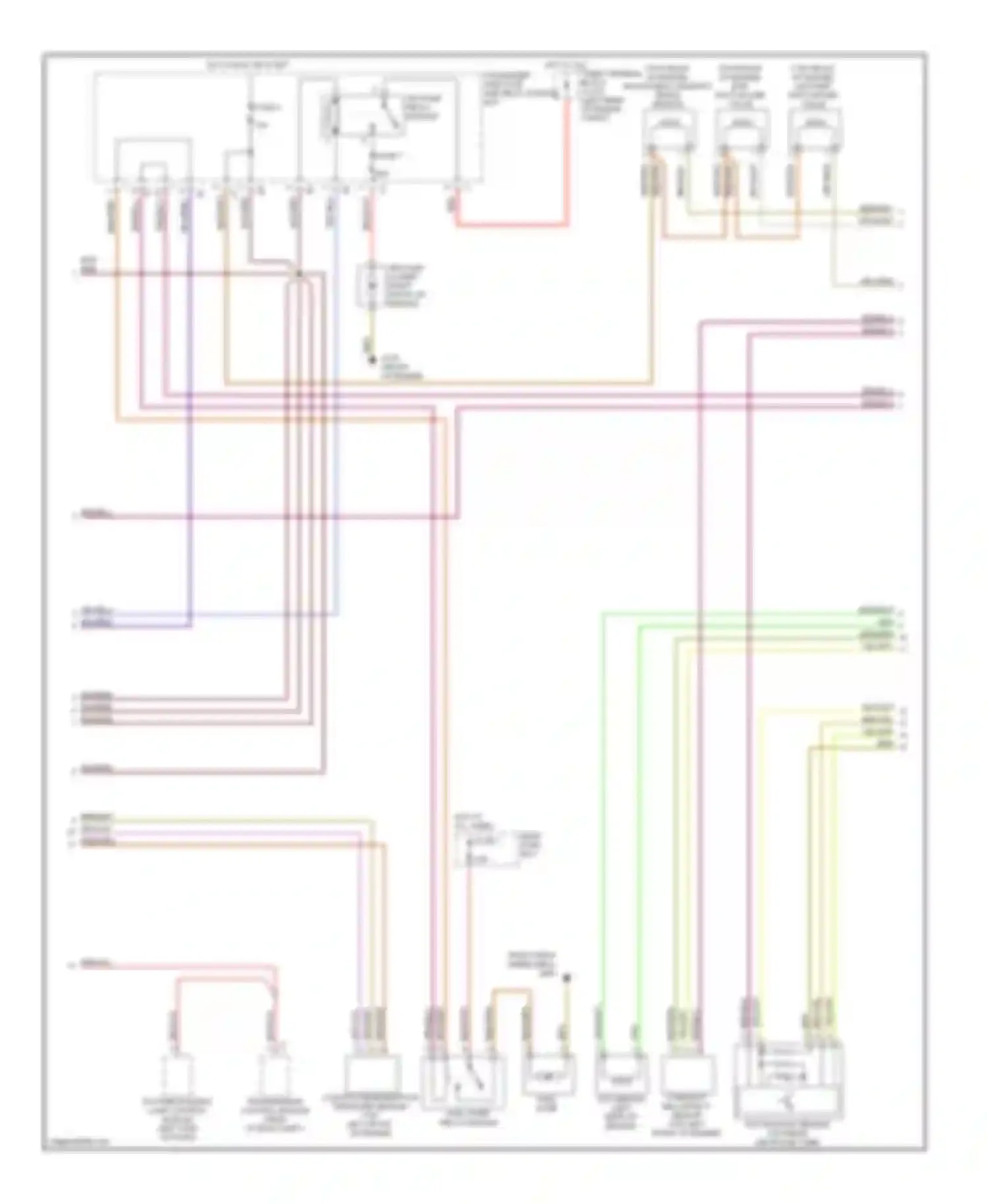 Wiring diagram rear fuse box fuse 1 for Mercedes-Benz C-class AMG W202 facelift (1997-2000) (1 of 2)