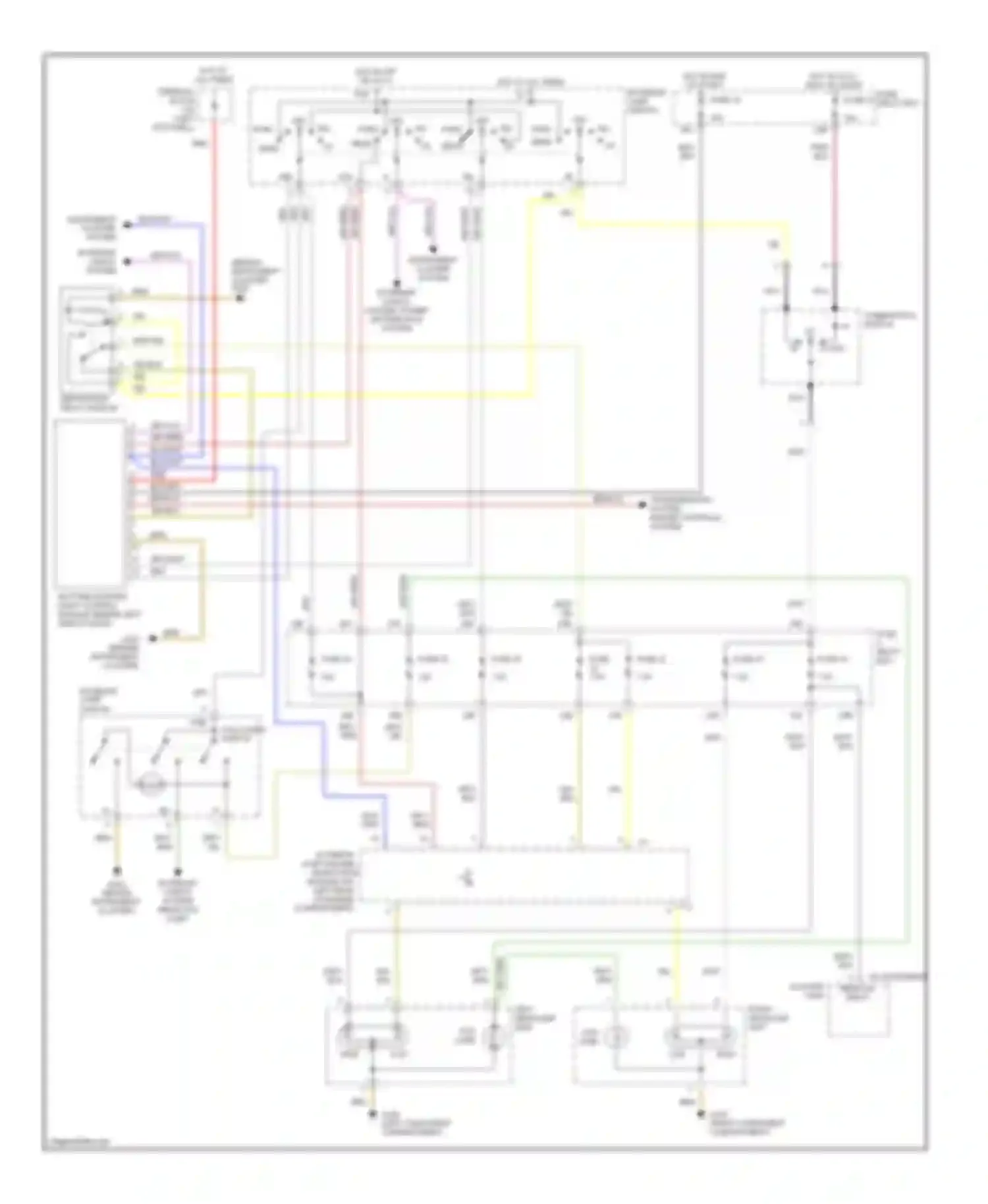 Wiring diagram terminal block for Mercedes-Benz C-class AMG W202 facelift (1997-2000) (8 of 9)