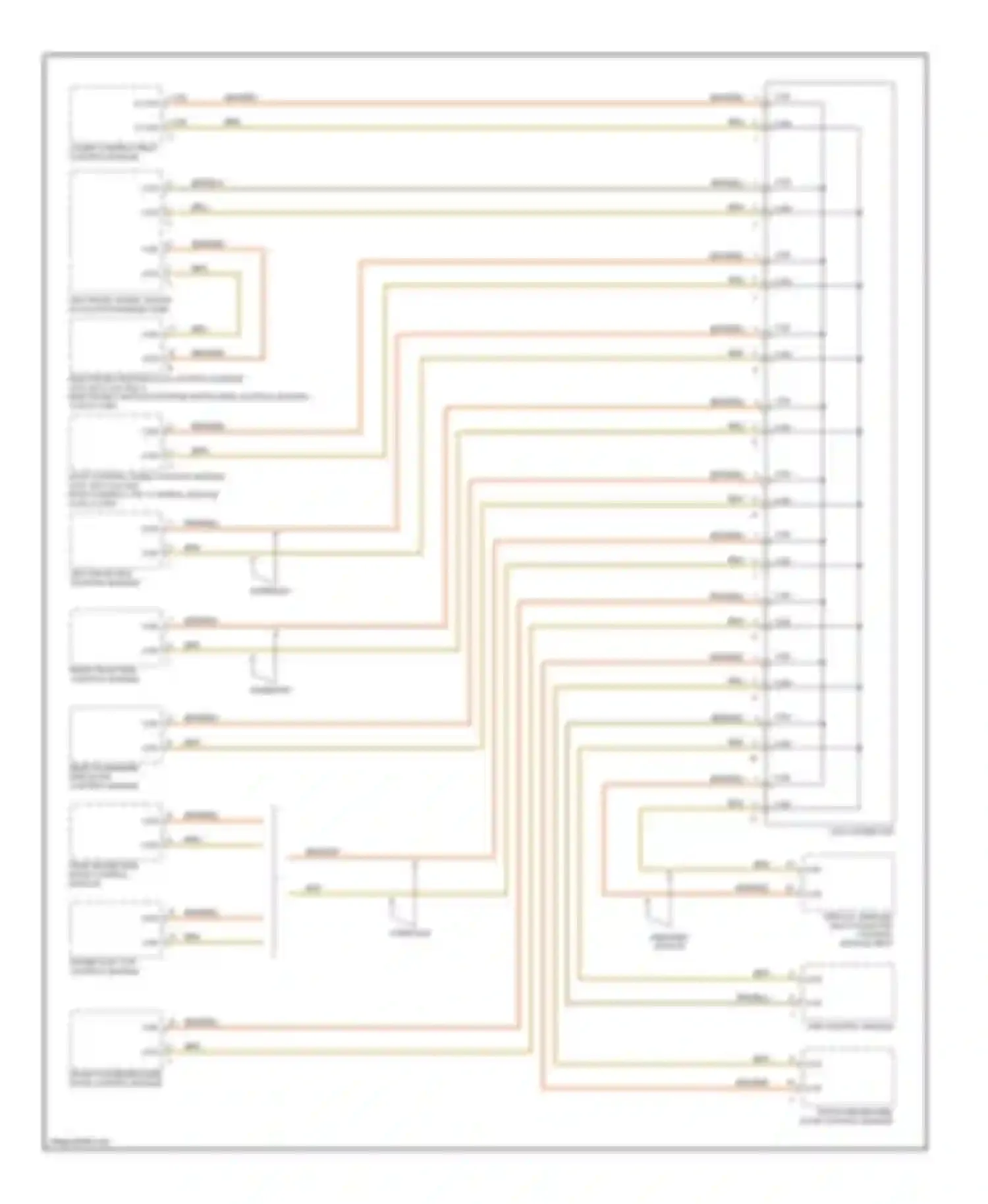 C-class Mercedes-Benz W202 facelift (1997-2001): High/low bus circuit
