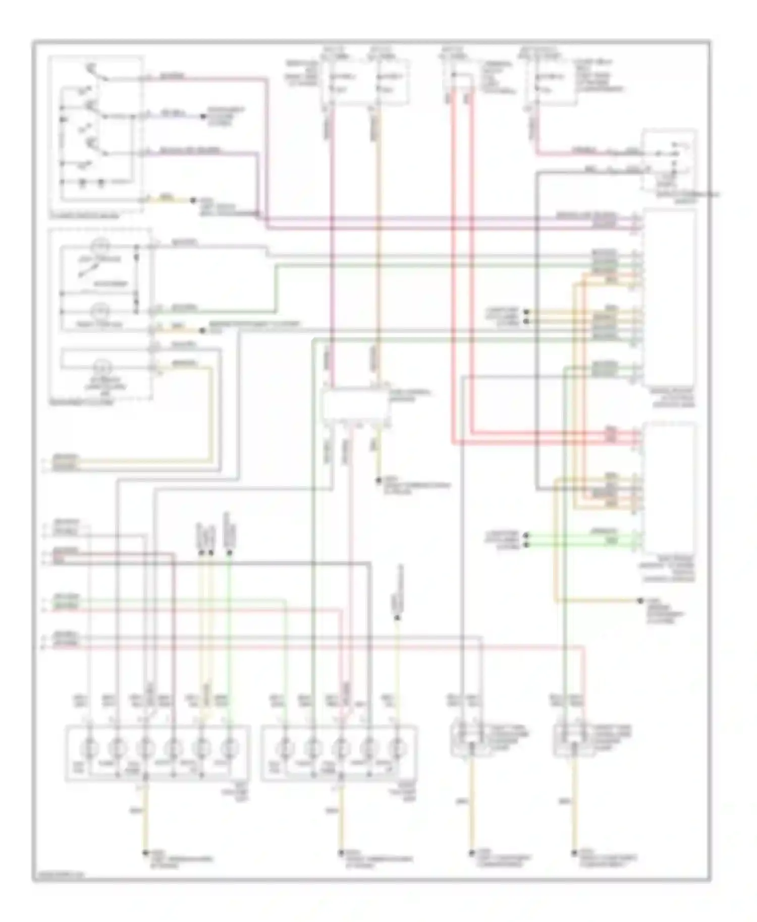 C-class Mercedes-Benz W202 facelift (1997-2001): Exterior light circuit (2 of 2)