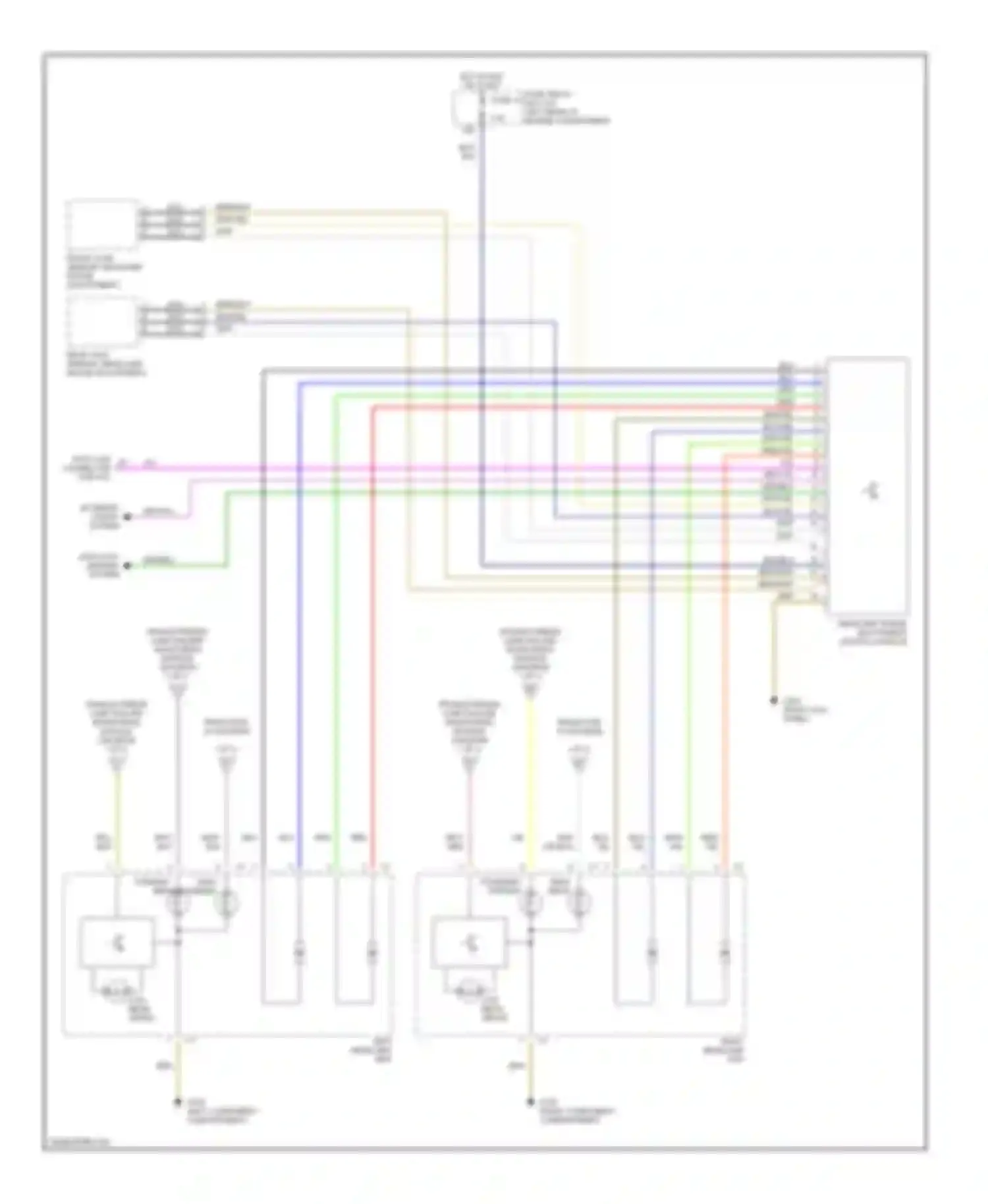 C-class Mercedes-Benz W202 facelift (1997-2001): Headlight circuit, with xenon lamps (2 of 2)