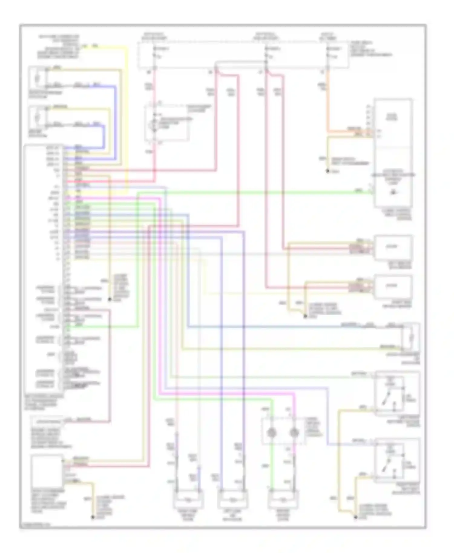 C-class Mercedes-Benz W202 facelift (1997-2001): Supplemental restraint circuit