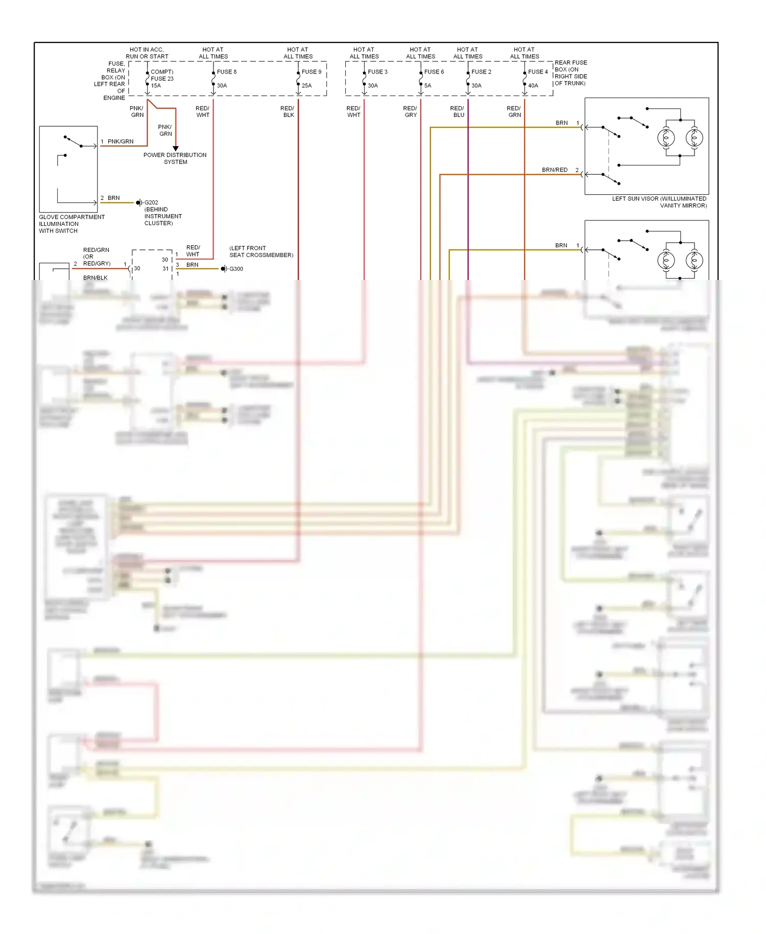 Mercedes-Benz C-class W202 facelift (1997-2001) solid state wiring diagram  (1 of 6)