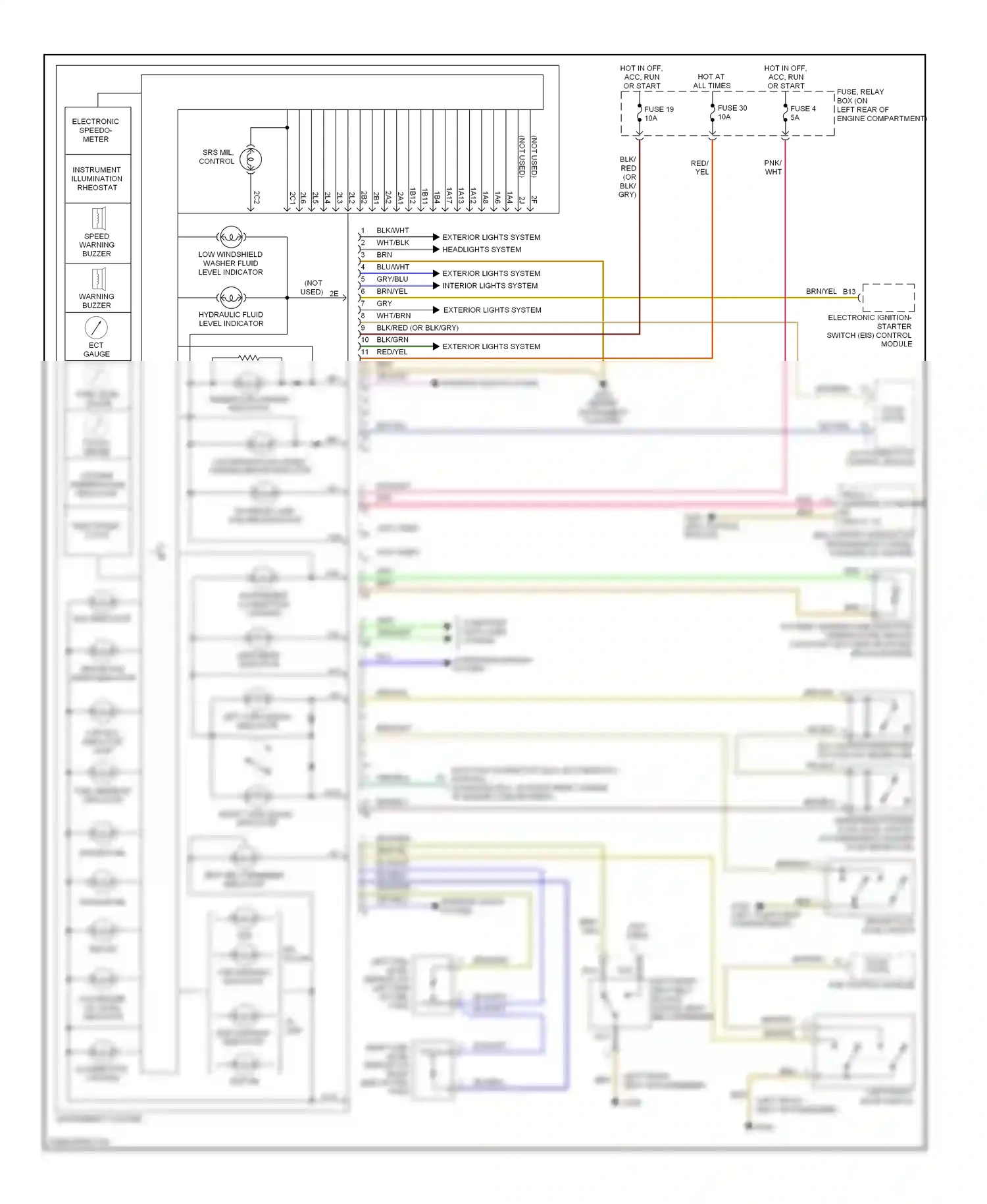 Mercedes-Benz C-class W202 facelift (1997-2001) solid state wiring diagram  (3 of 6)