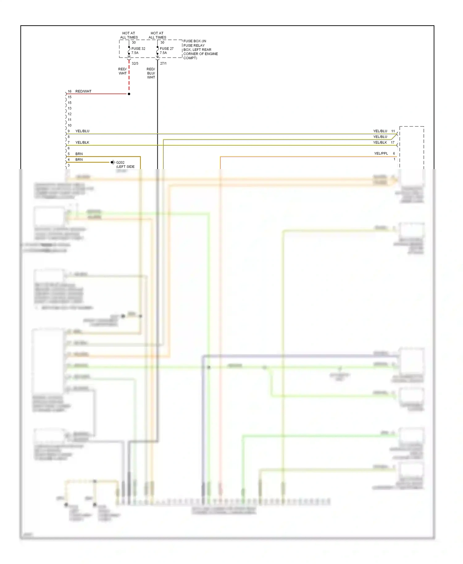 Computer data lines — Computer data lines. Mercedes-Benz C-class W202 (1993-1997)