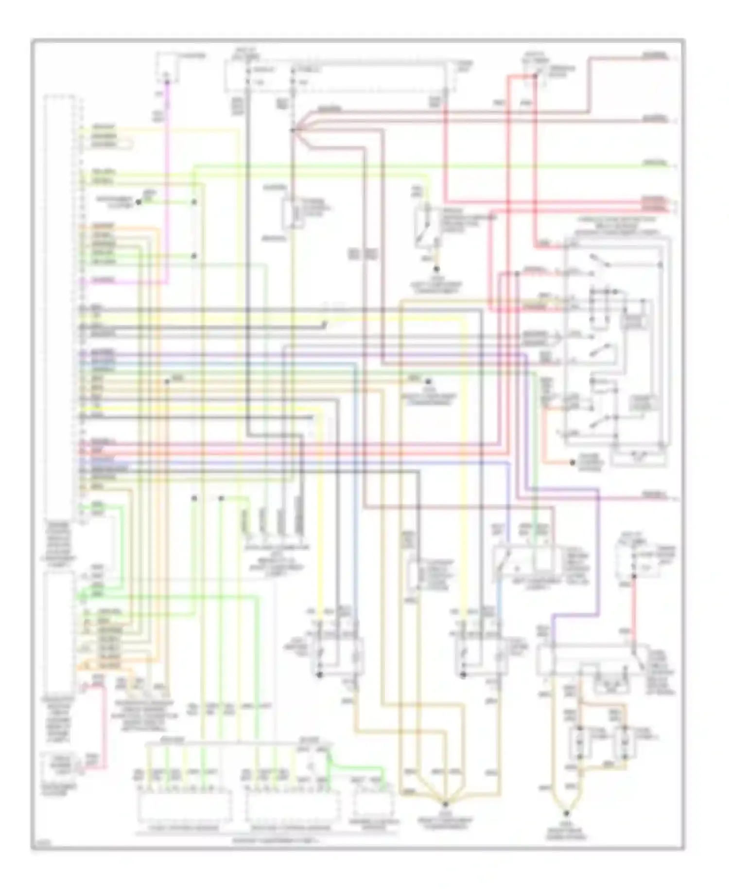 C-class Mercedes-Benz W202 (1993-1997): Wiring diagram engine performance 2.8ls (1 of 2)