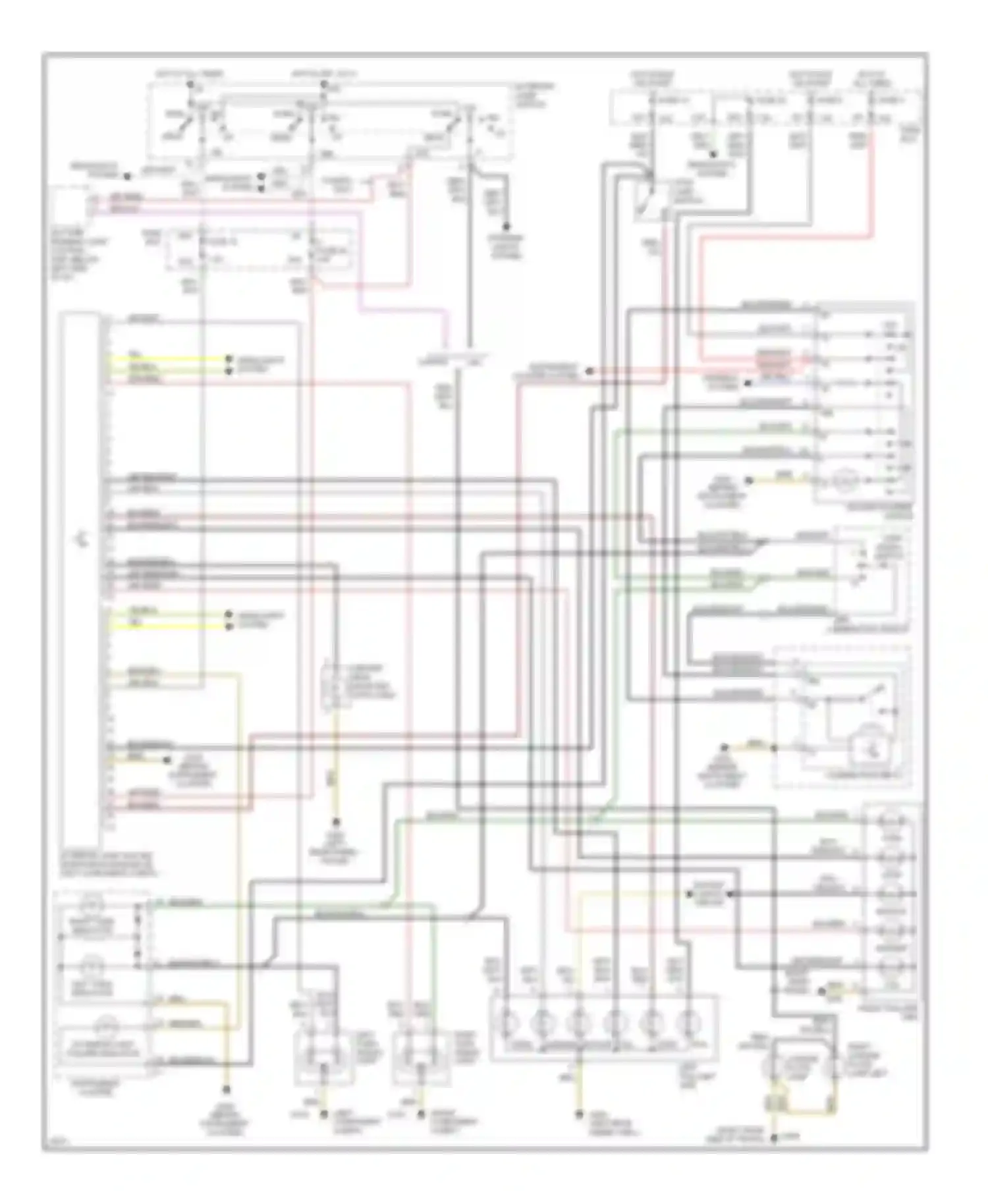 C-class Mercedes-Benz W202 (1993-1997): Exterior lamps circuit