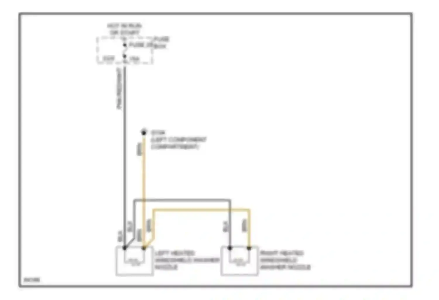 C-class Mercedes-Benz W202 (1993-1997): Heated windshield washer circuit