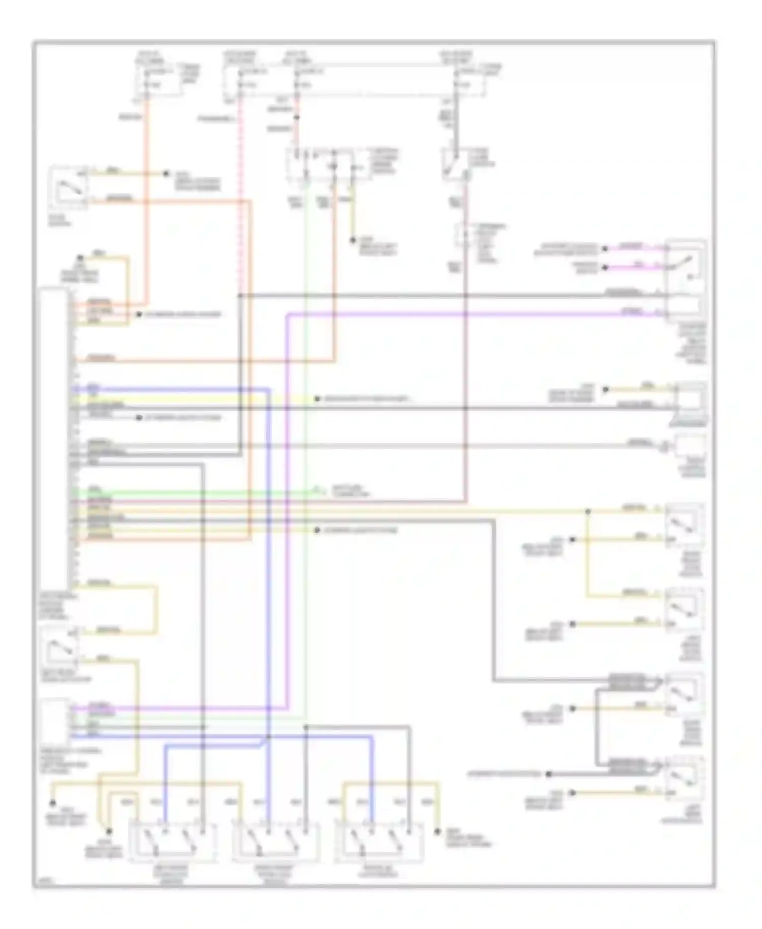 C-class AMG Mercedes-Benz W202 (1994-1997): Anti-theft circuit
