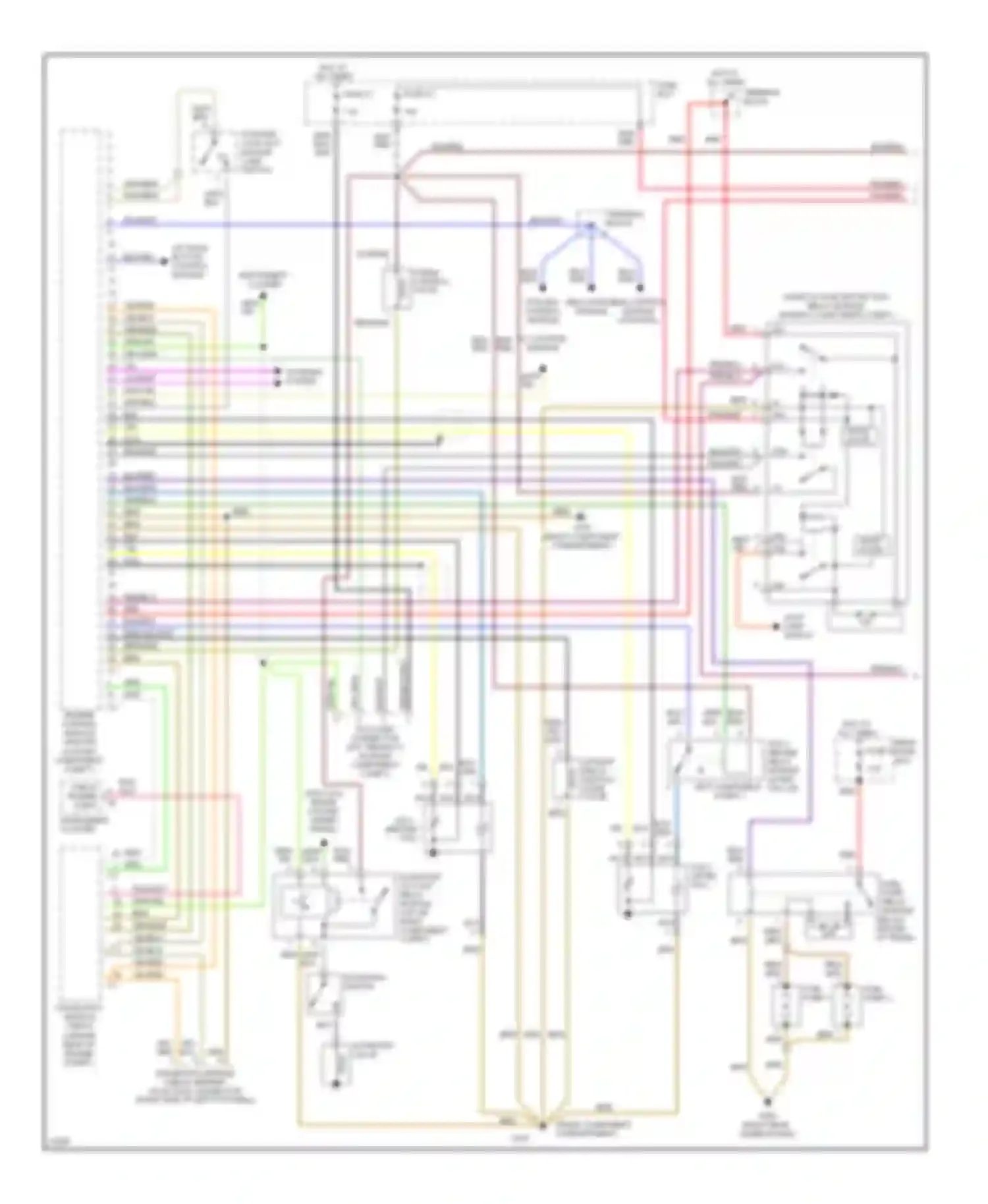C-class AMG Mercedes-Benz W202 (1994-1997): Wiring diagram engine performance 2.2ls (1 of 2)