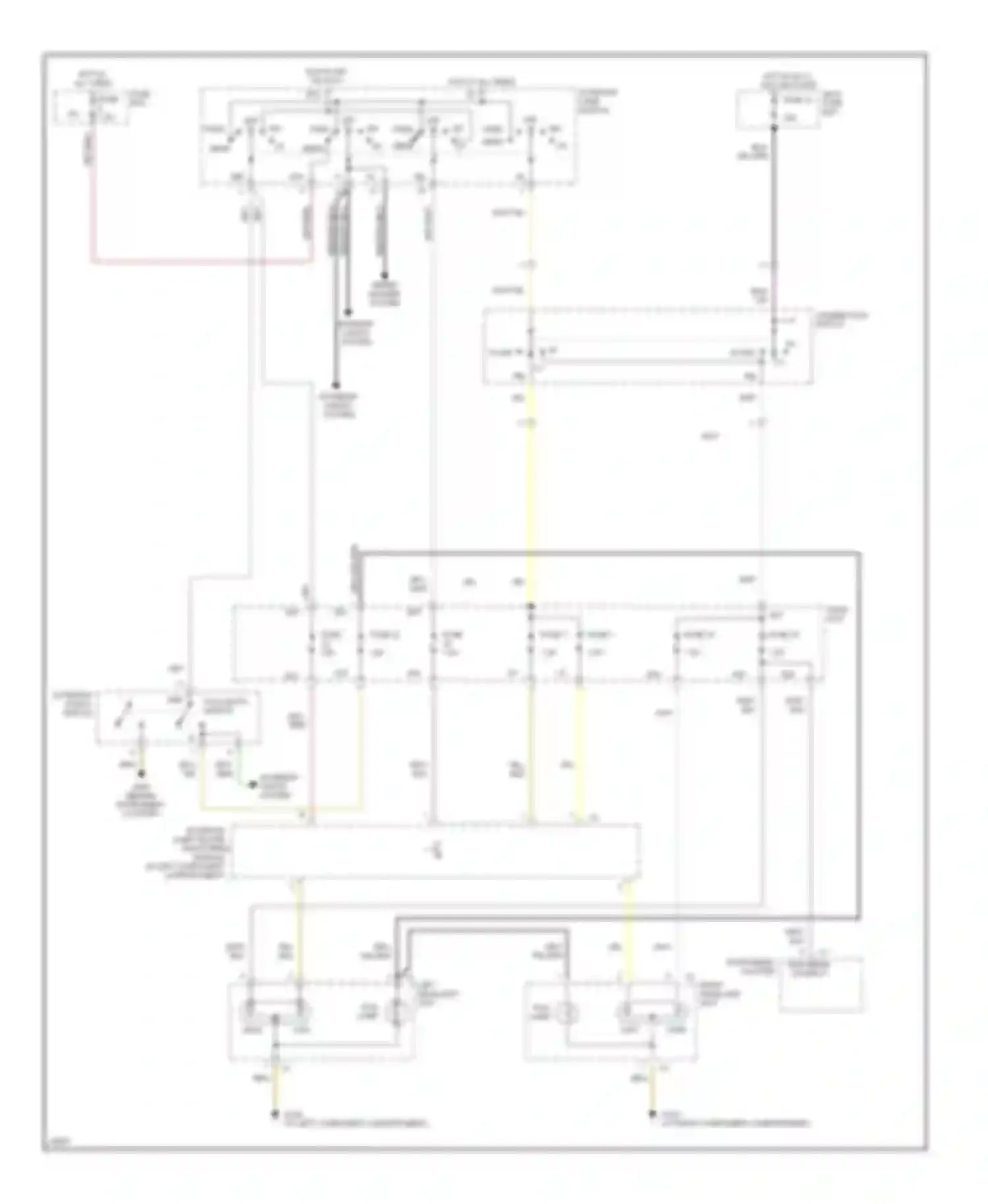 C-class AMG Mercedes-Benz W202 (1994-1997): Headlamps circuit, without drl