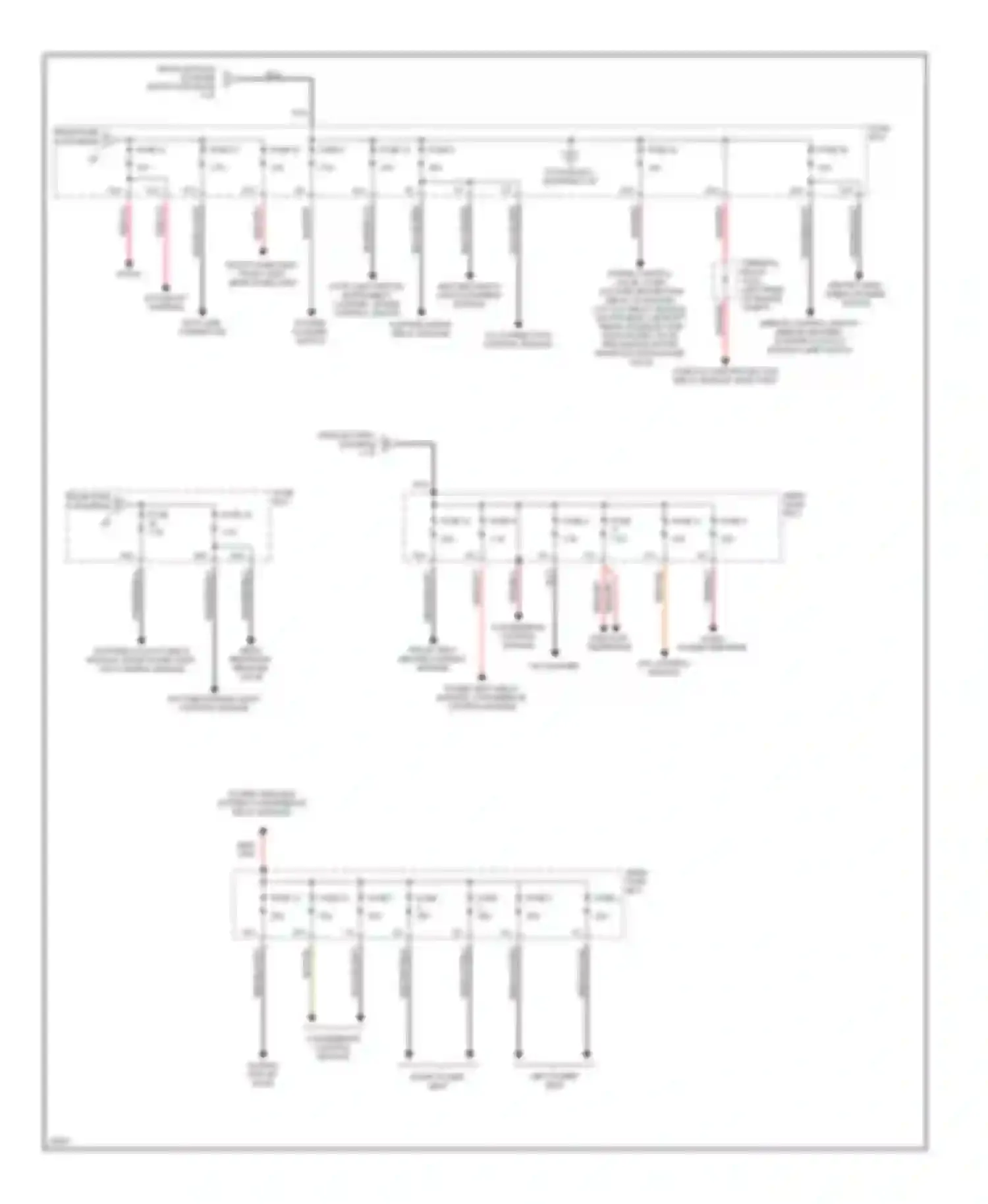 C-class AMG Mercedes-Benz W202 (1994-1997): Power distribution circuit (2 of 2)