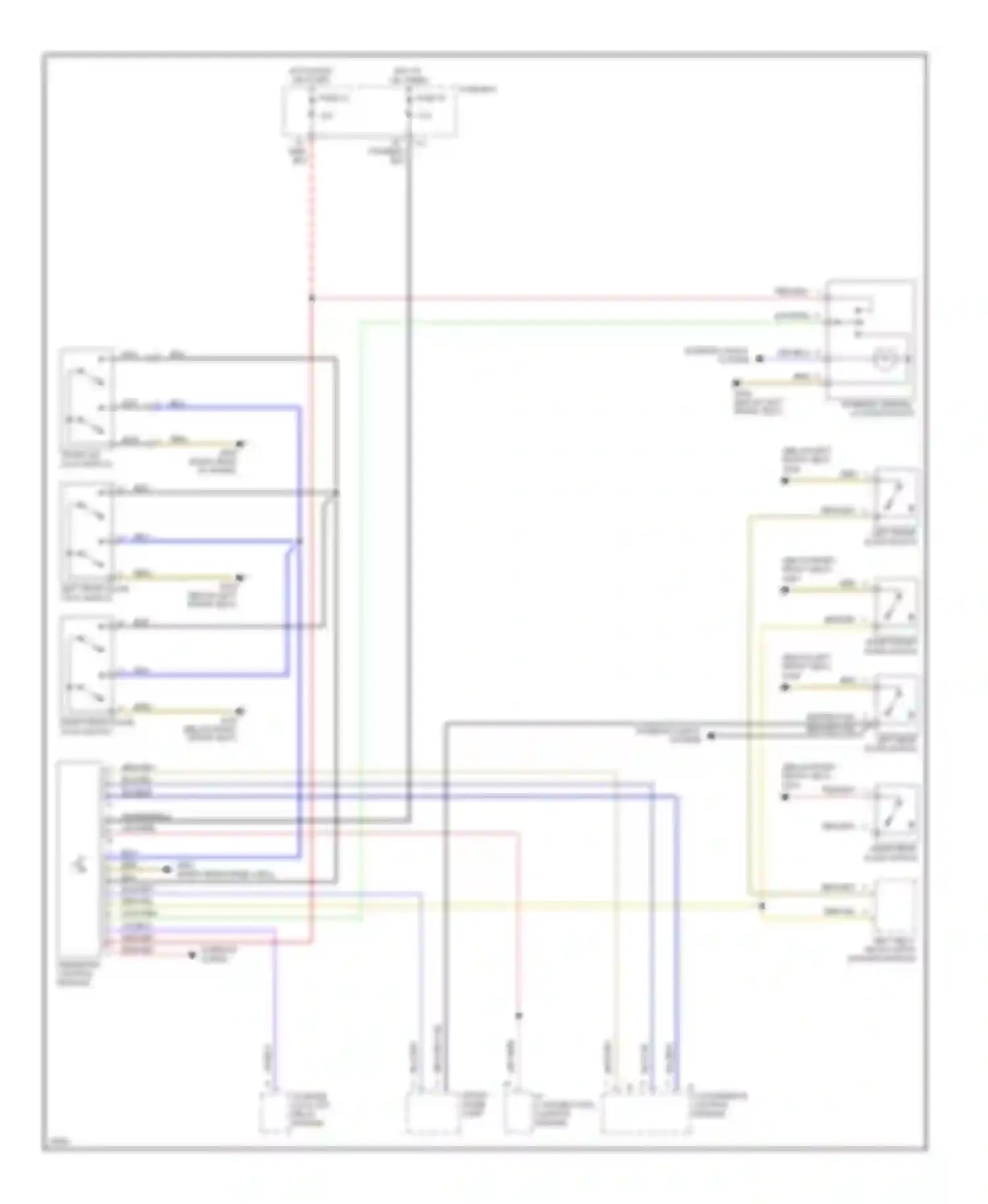 C-class AMG Mercedes-Benz W202 (1994-1997): Power door lock circuit