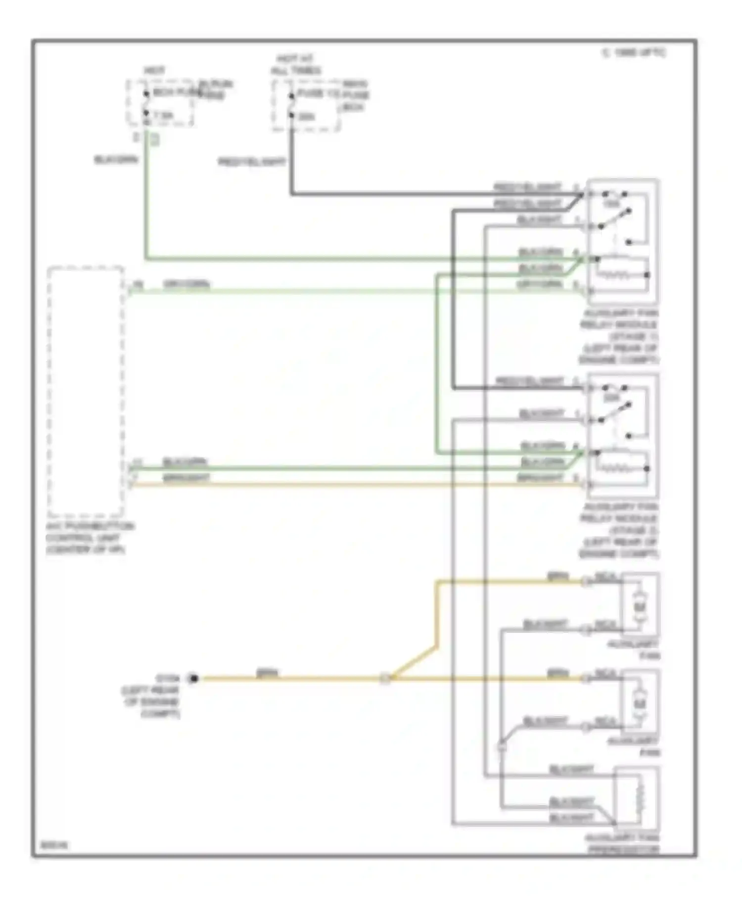 Wiring diagram 1995 vftc for Mercedes-Benz C-class AMG W202 (1994-1997) (2 of 2)