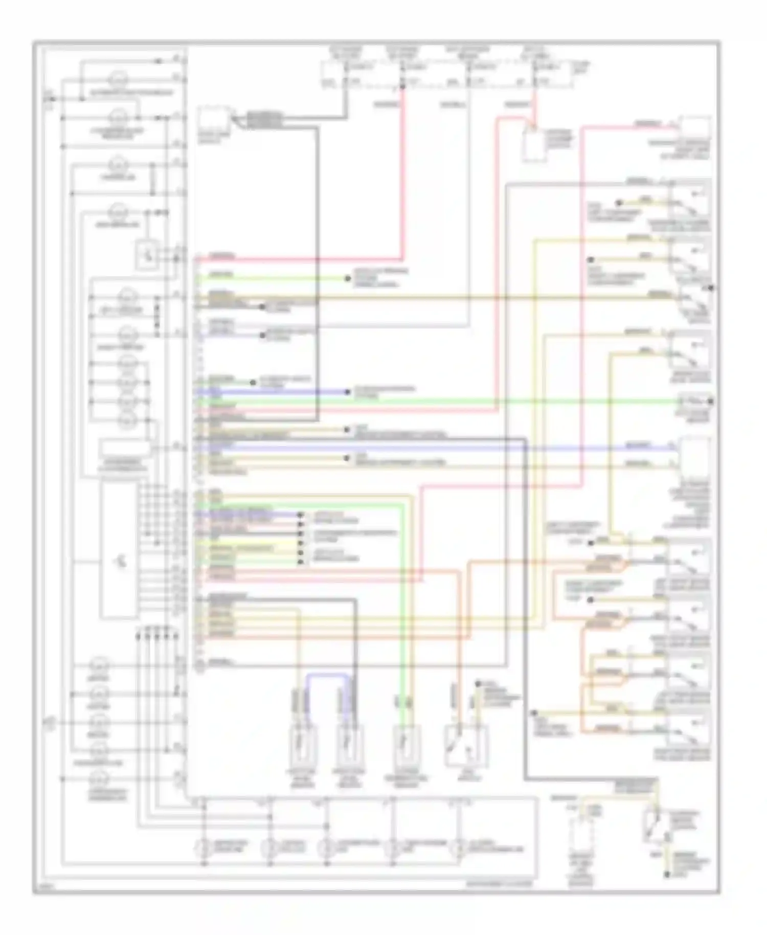 Wiring diagram asd/asr/ets warning ind for Mercedes-Benz C-class AMG W202 (1994-1997) (1 of 1)