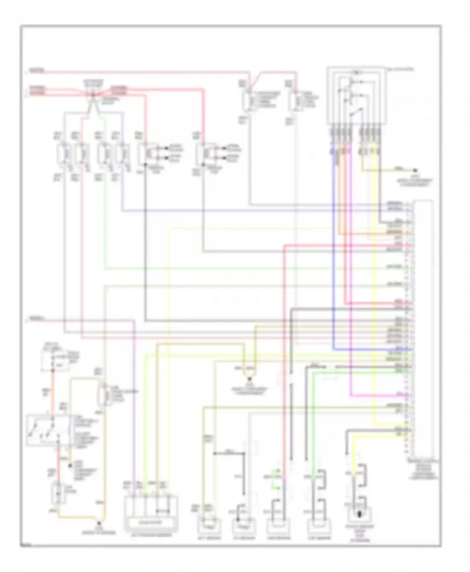 Wiring diagram inj. #2 inj. #3 for Mercedes-Benz C-class AMG W202 (1994-1997) (1 of 1)