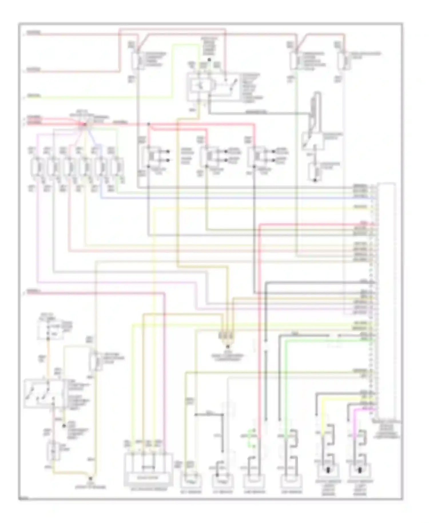 Wiring diagram inj. #6 inj. #1 for Mercedes-Benz C-class AMG W202 (1994-1997) (1 of 1)