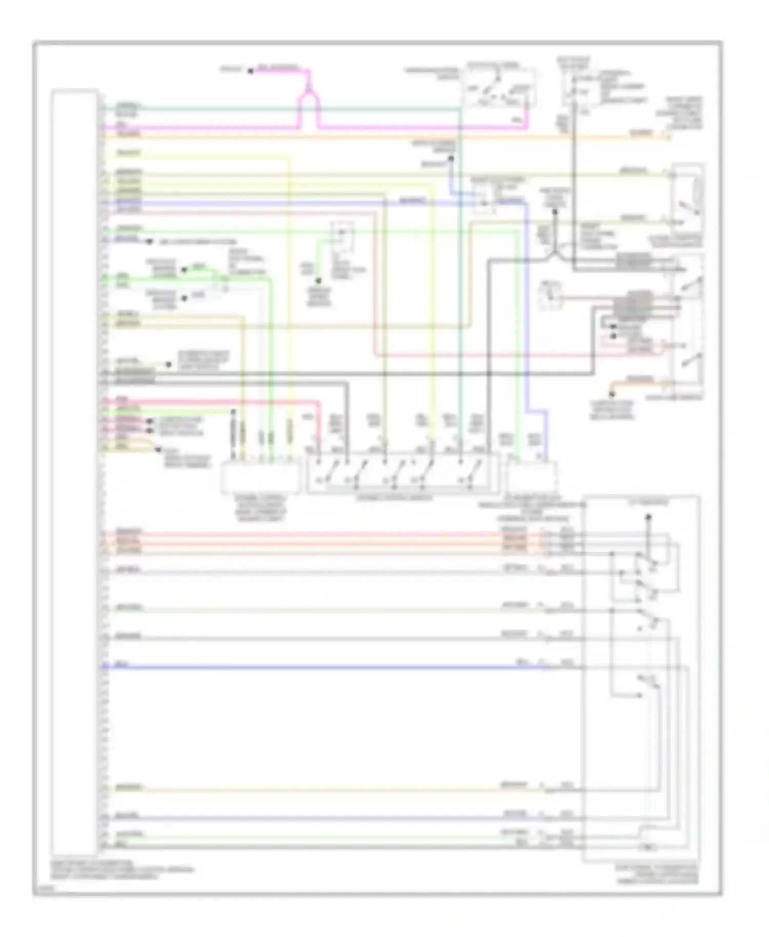 Wiring diagram overvoltage protection relay module for Mercedes-Benz C-class AMG W202 (1994-1997) (2 of 4)