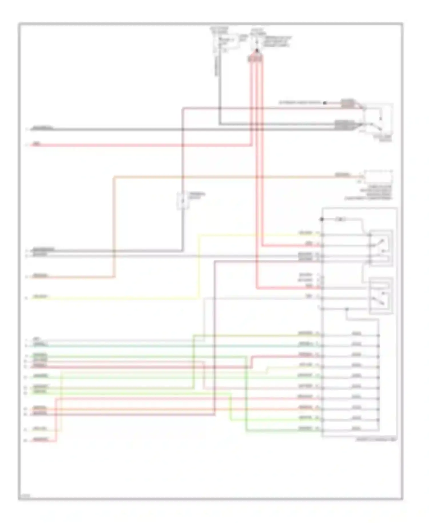 Wiring diagram terminal block for Mercedes-Benz C-class AMG W202 (1994-1997) (2 of 11)