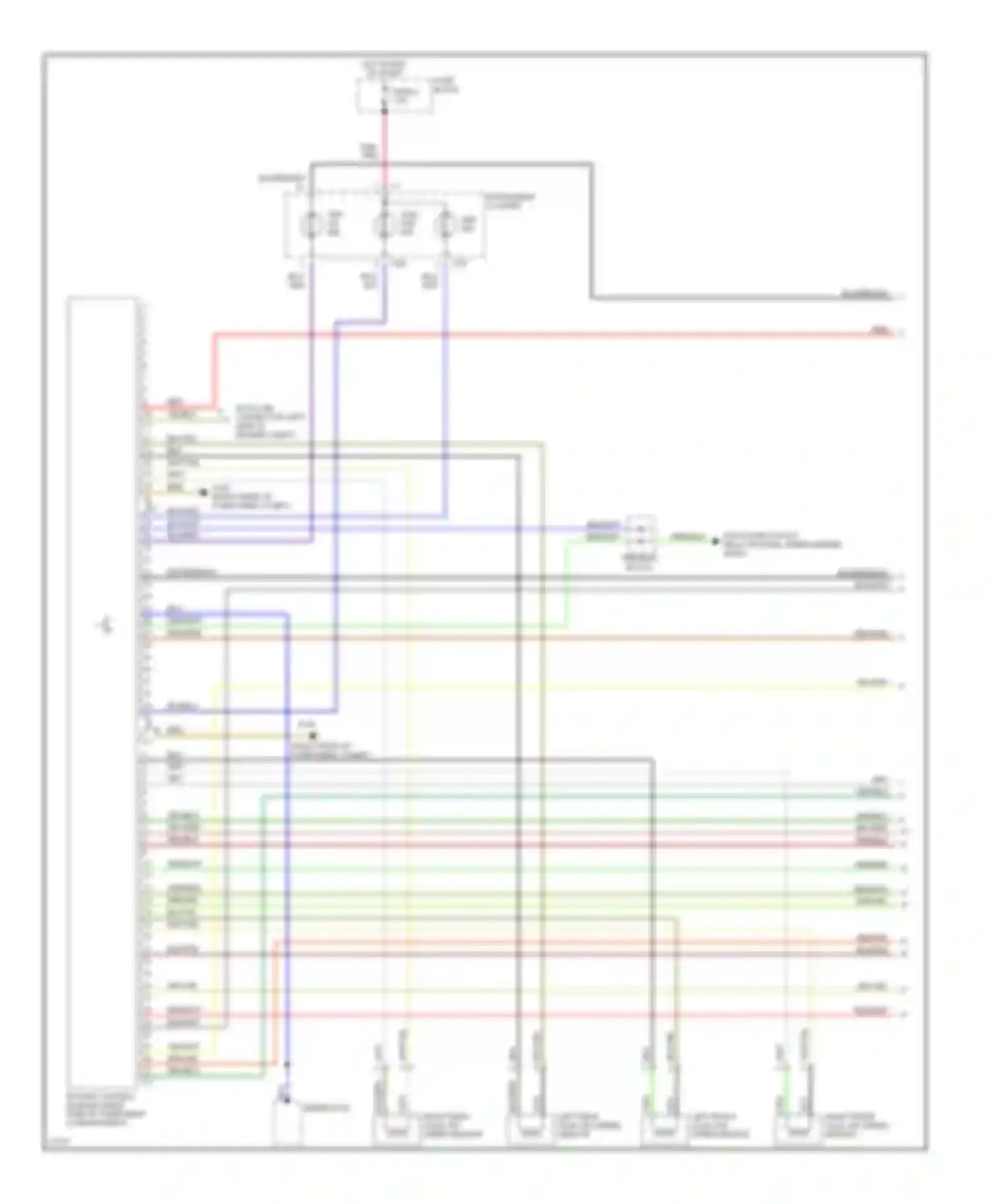 Wiring diagram terminal block for Mercedes-Benz C-class AMG W202 (1994-1997) (1 of 11)