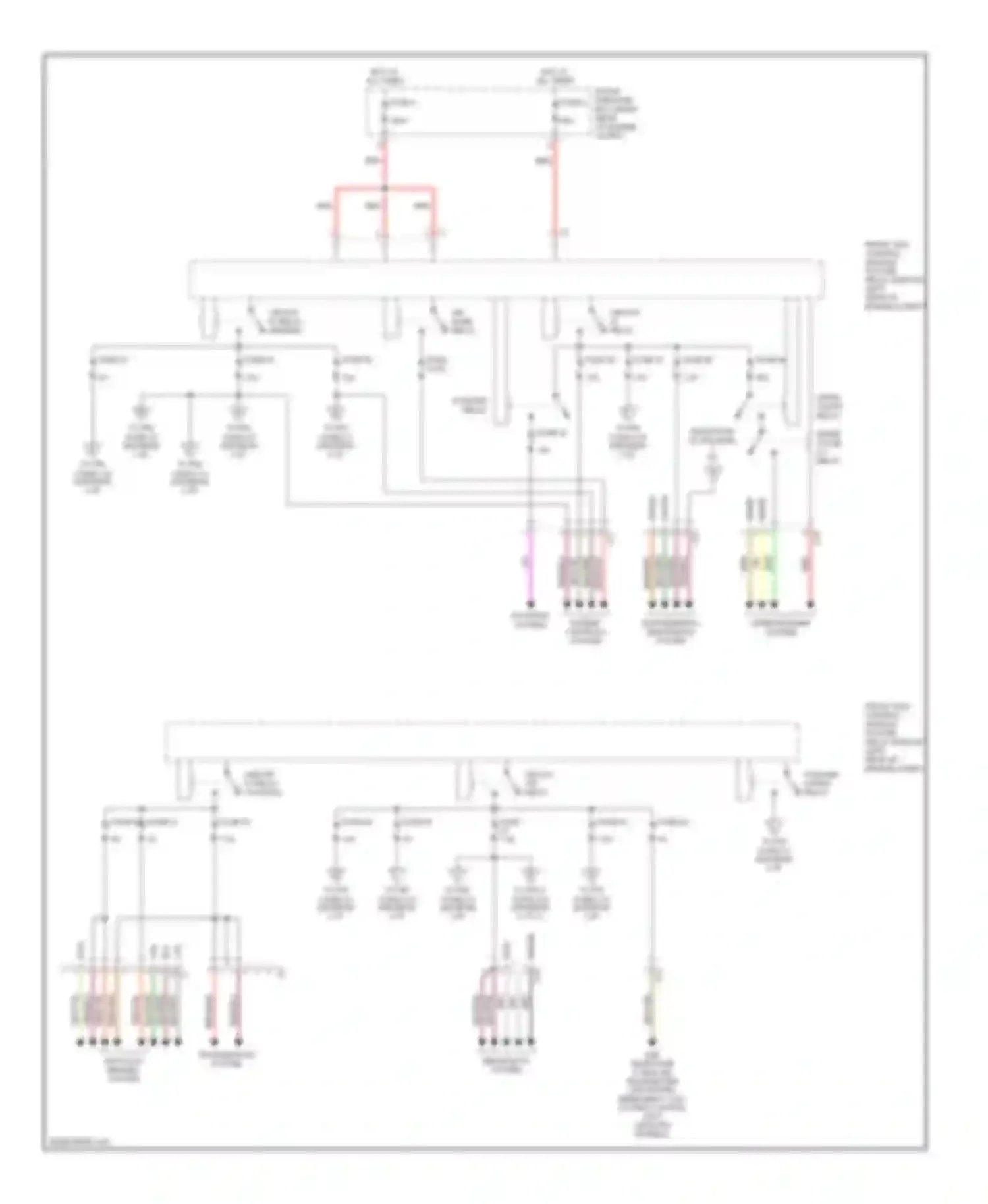 C-class AMG Mercedes-Benz W203/S203/CL203 facelift (2004-2007): Front sam control module circuit (1 of 3)