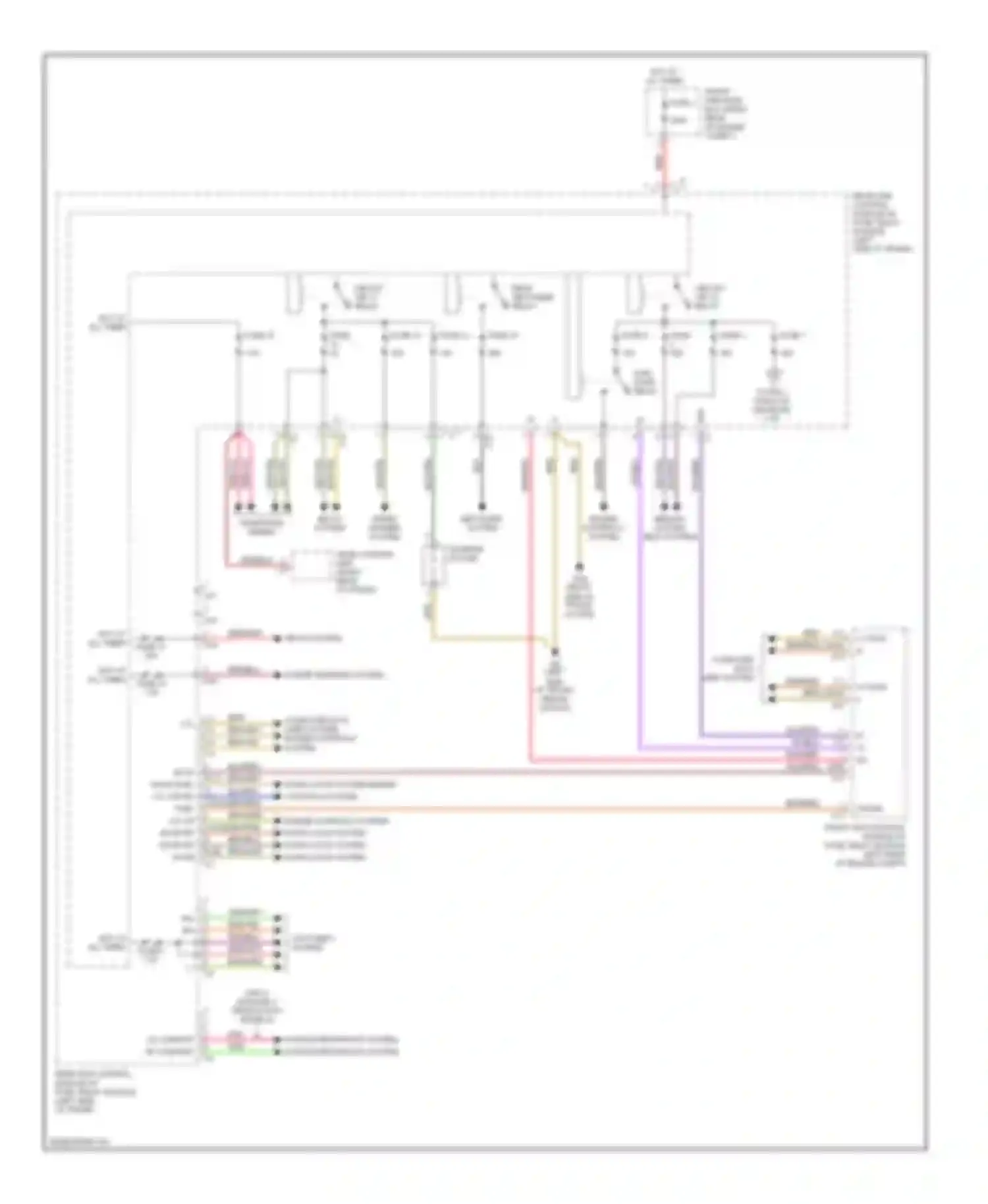 C-class AMG Mercedes-Benz W203/S203/CL203 facelift (2004-2007): Rear sam control module circuit (1 of 2)