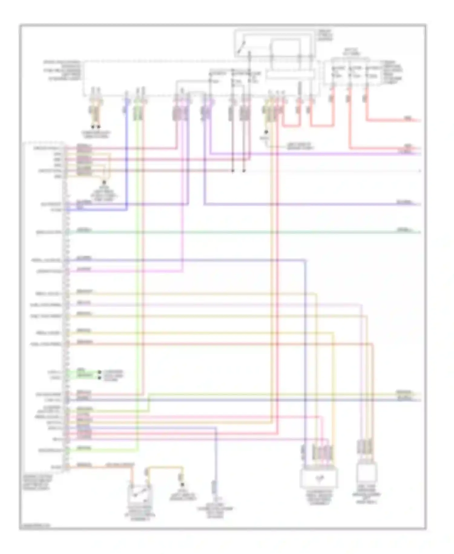 C-class AMG Mercedes-Benz W203/S203/CL203 facelift (2004-2007): Wiring diagram engine performance 1.8l (1 of 4)