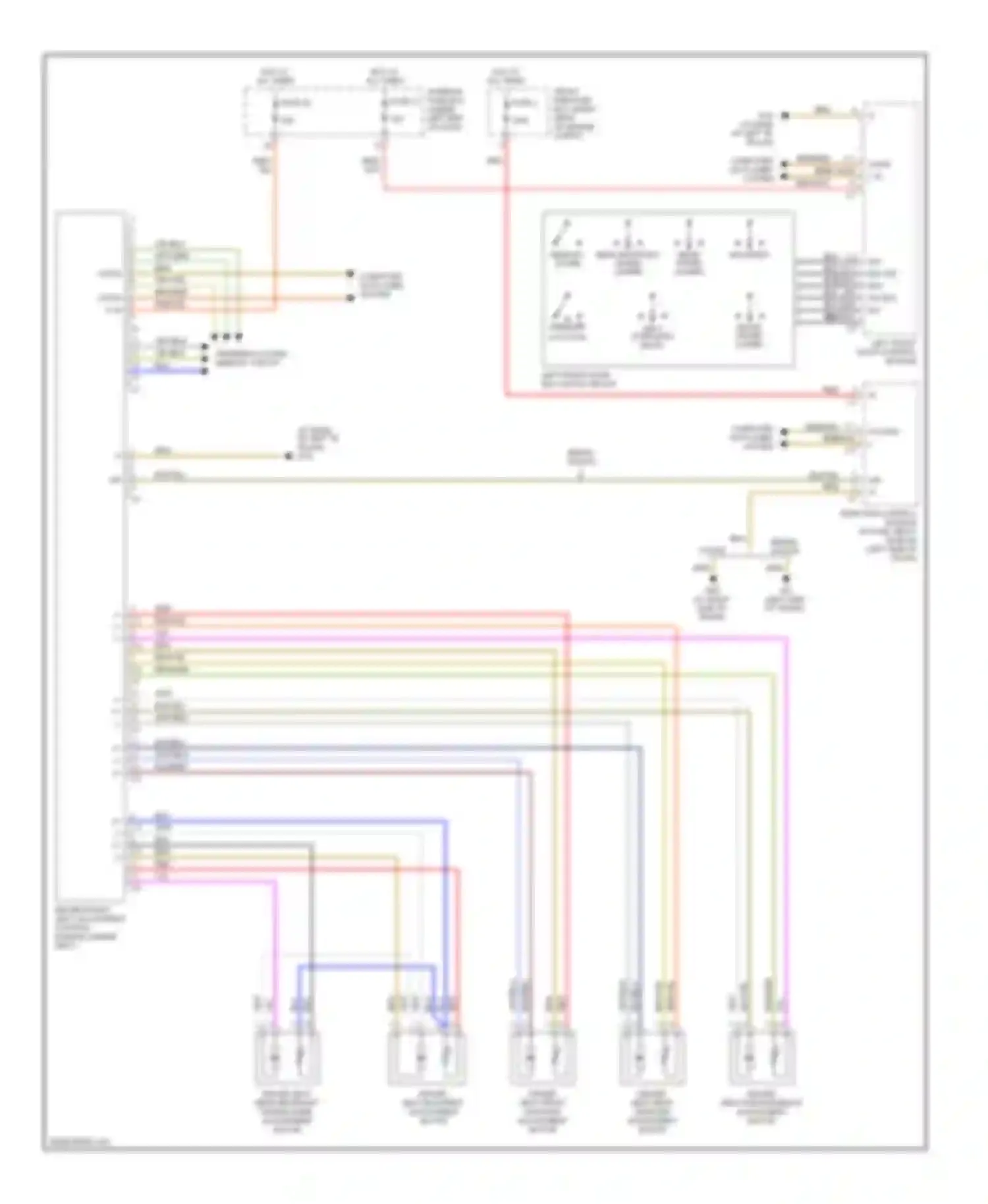 C-class AMG Mercedes-Benz W203/S203/CL203 facelift (2004-2007): Driver"s memory seat circuit