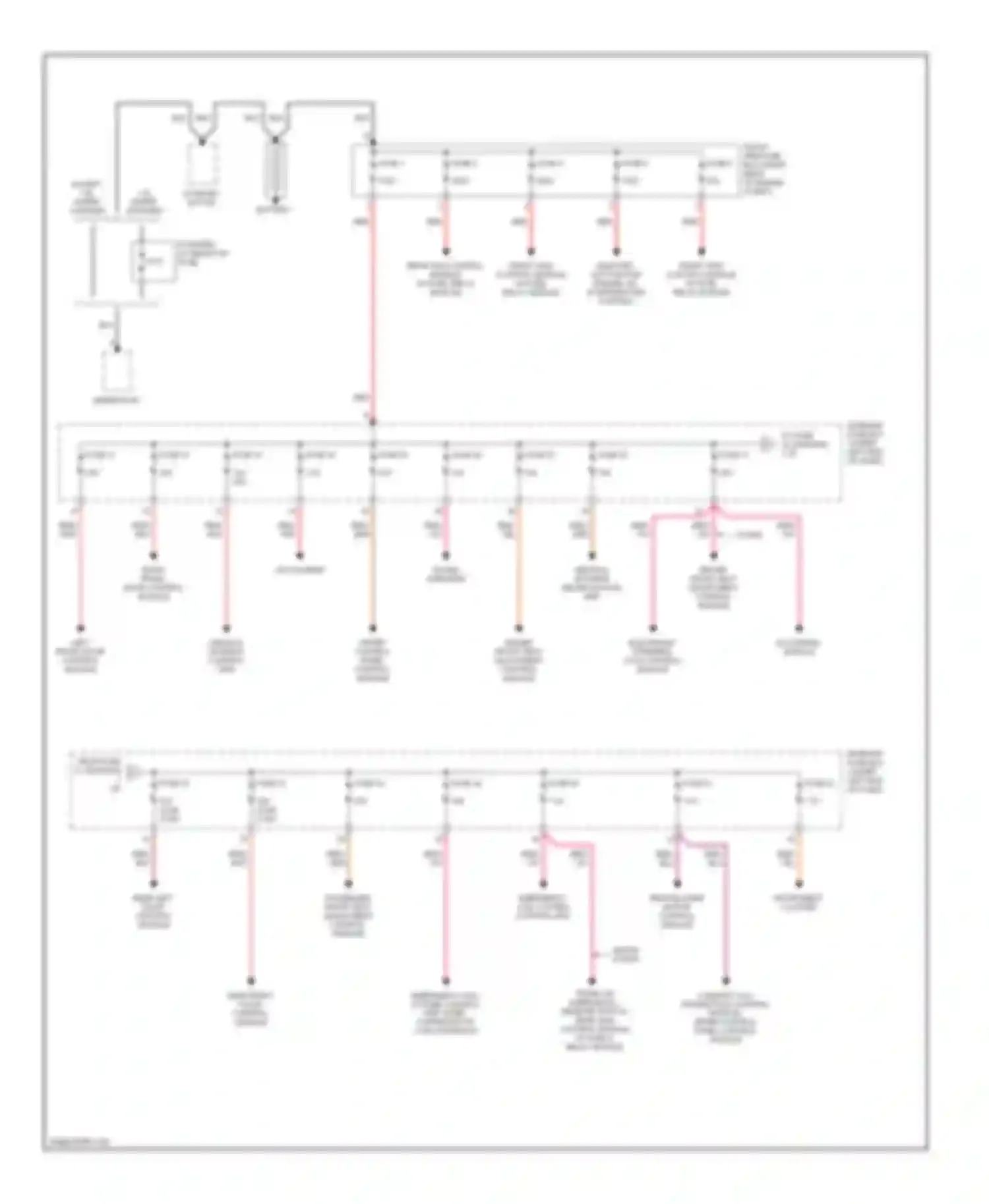 C-class AMG Mercedes-Benz W203/S203/CL203 facelift (2004-2007): Power distribution circuit