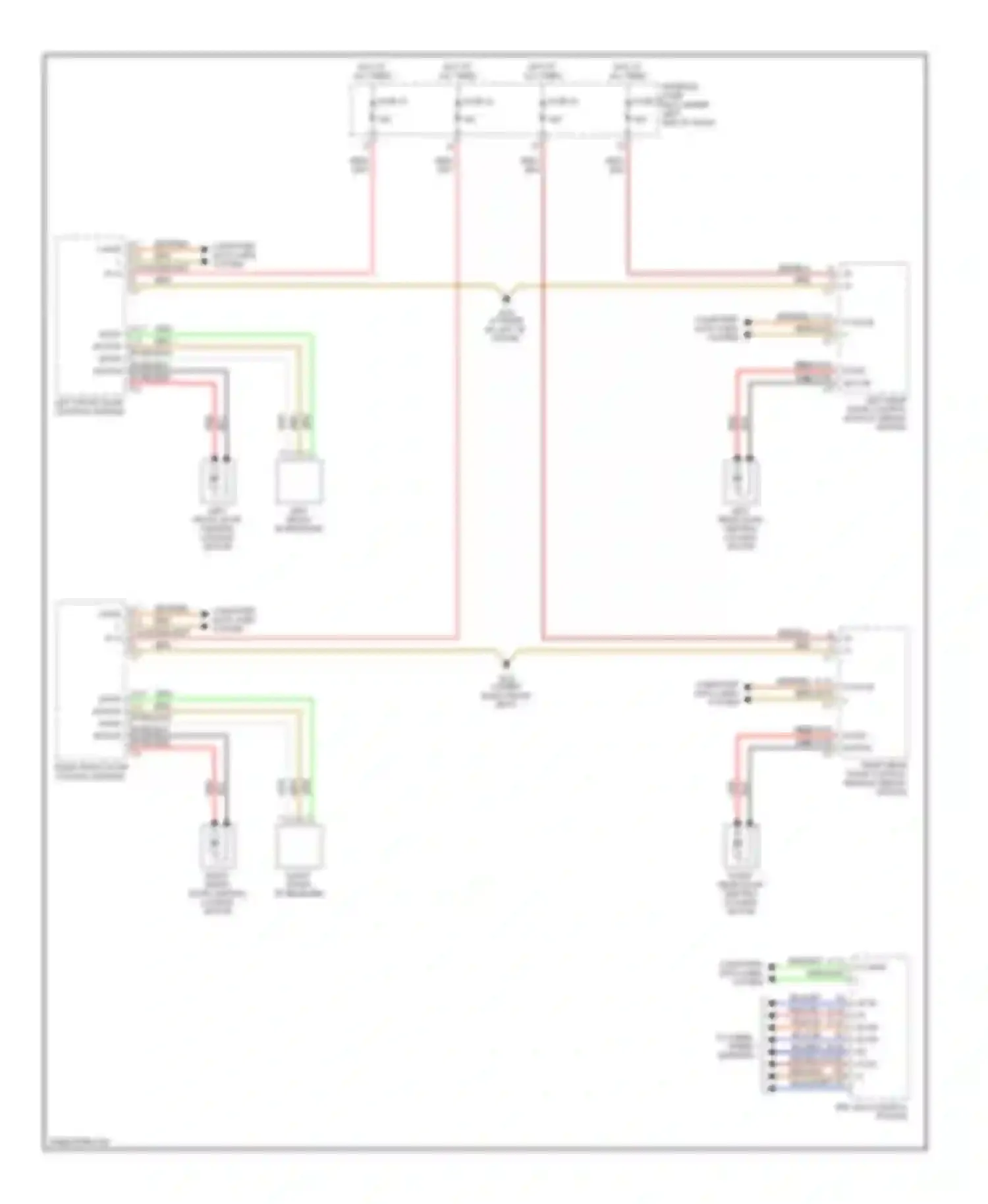 C-class AMG Mercedes-Benz W203/S203/CL203 facelift (2004-2007): Power door locks circuit (2 of 2)