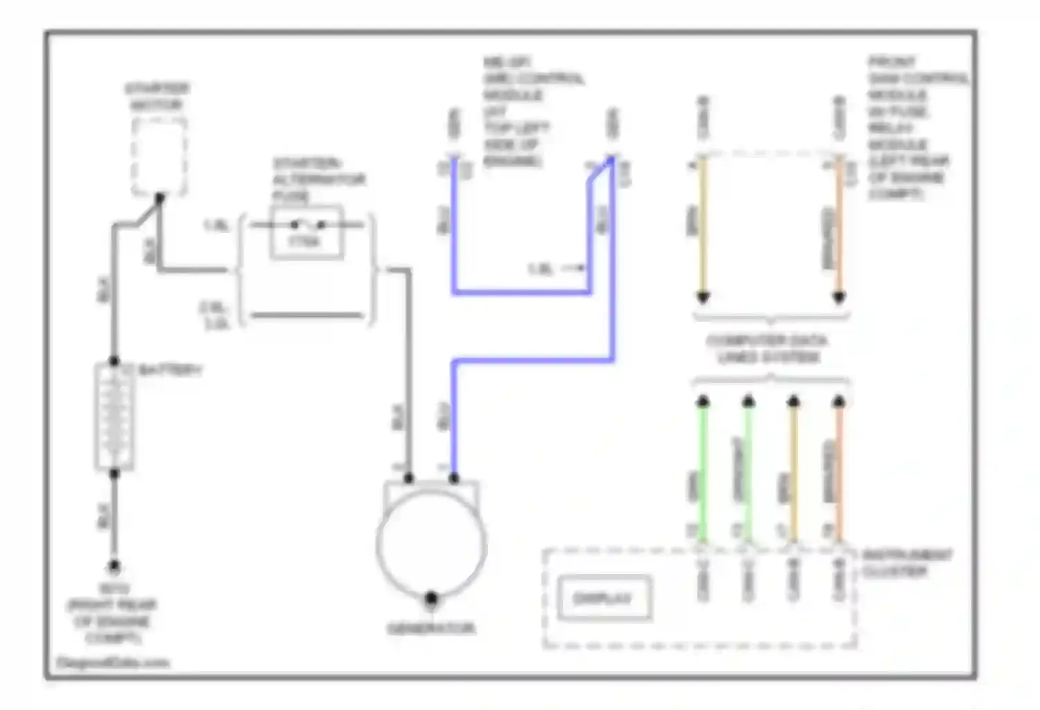 C-class AMG Mercedes-Benz W203/S203/CL203 facelift (2004-2007): Charging circuit
