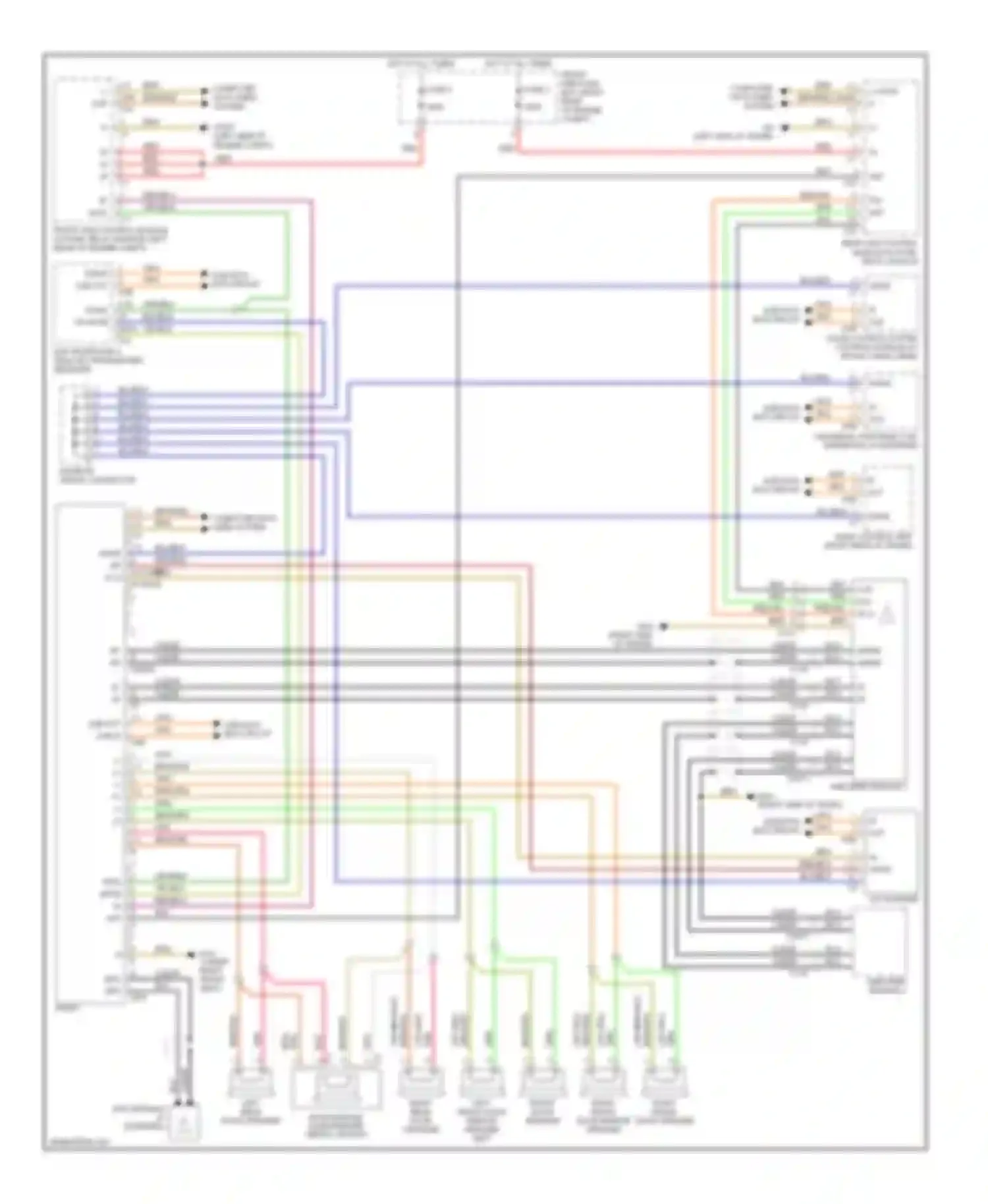 Wiring diagram 1 2 in out for Mercedes-Benz C-class AMG W203/S203/CL203 facelift (2004-2007) (1 of 1)