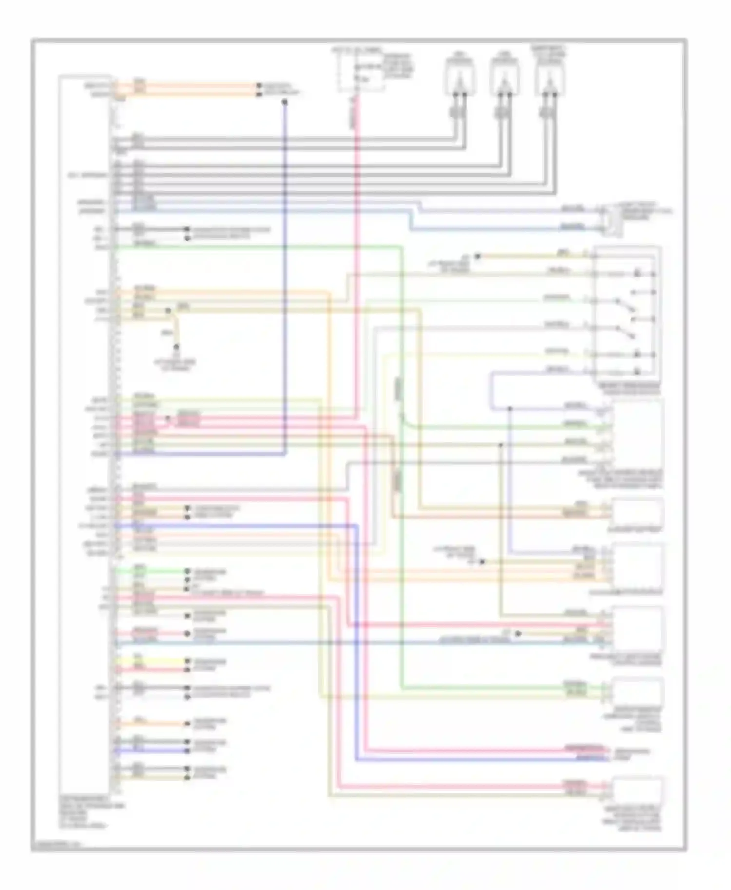 Wiring diagram 1 2 trunk lid/ ffs separation point for Mercedes-Benz C-class AMG W203/S203/CL203 facelift (2004-2007) (1 of 1)