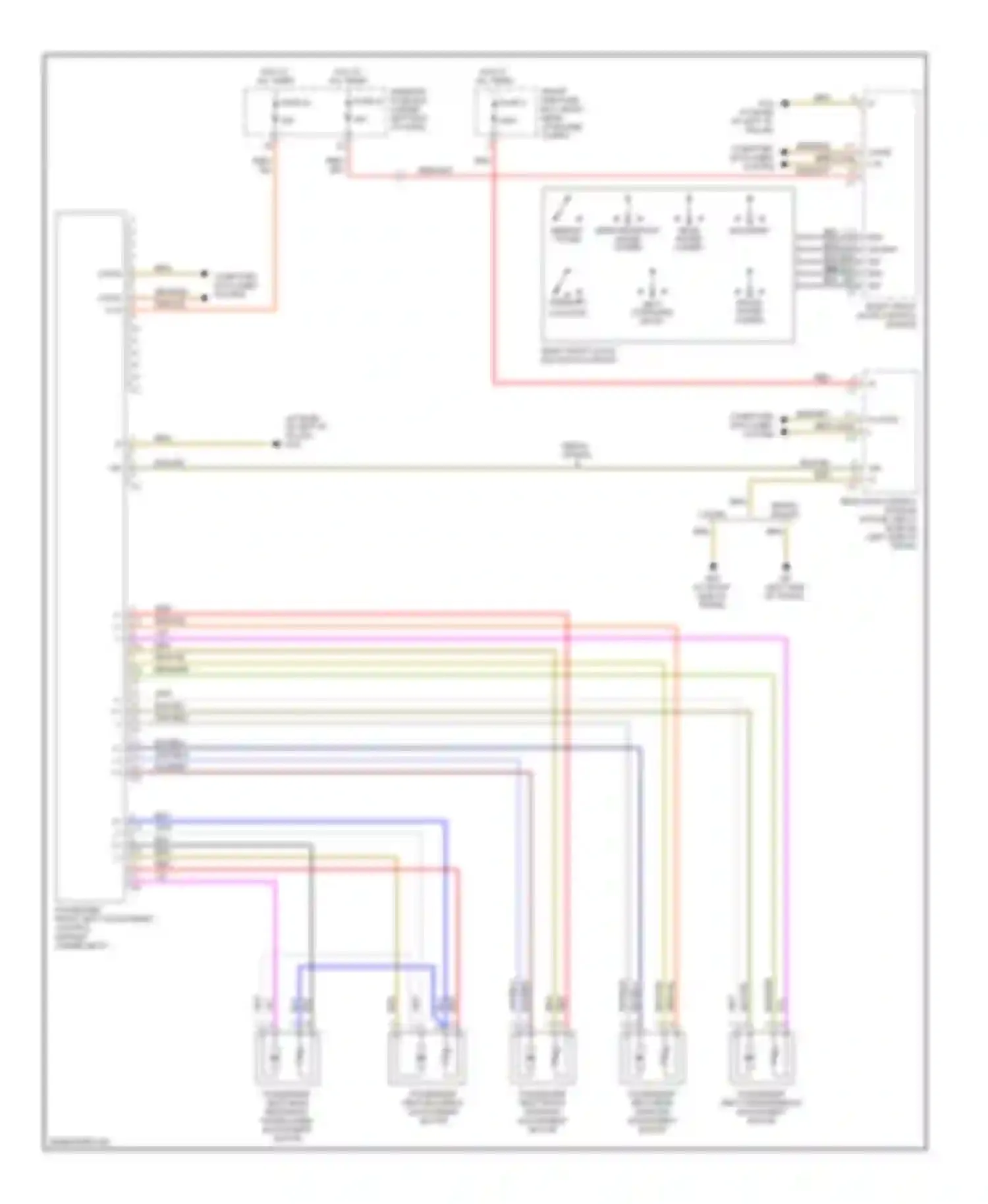 Wiring diagram 2 1 can-b h can-b l for Mercedes-Benz C-class AMG W203/S203/CL203 facelift (2004-2007) (2 of 2)