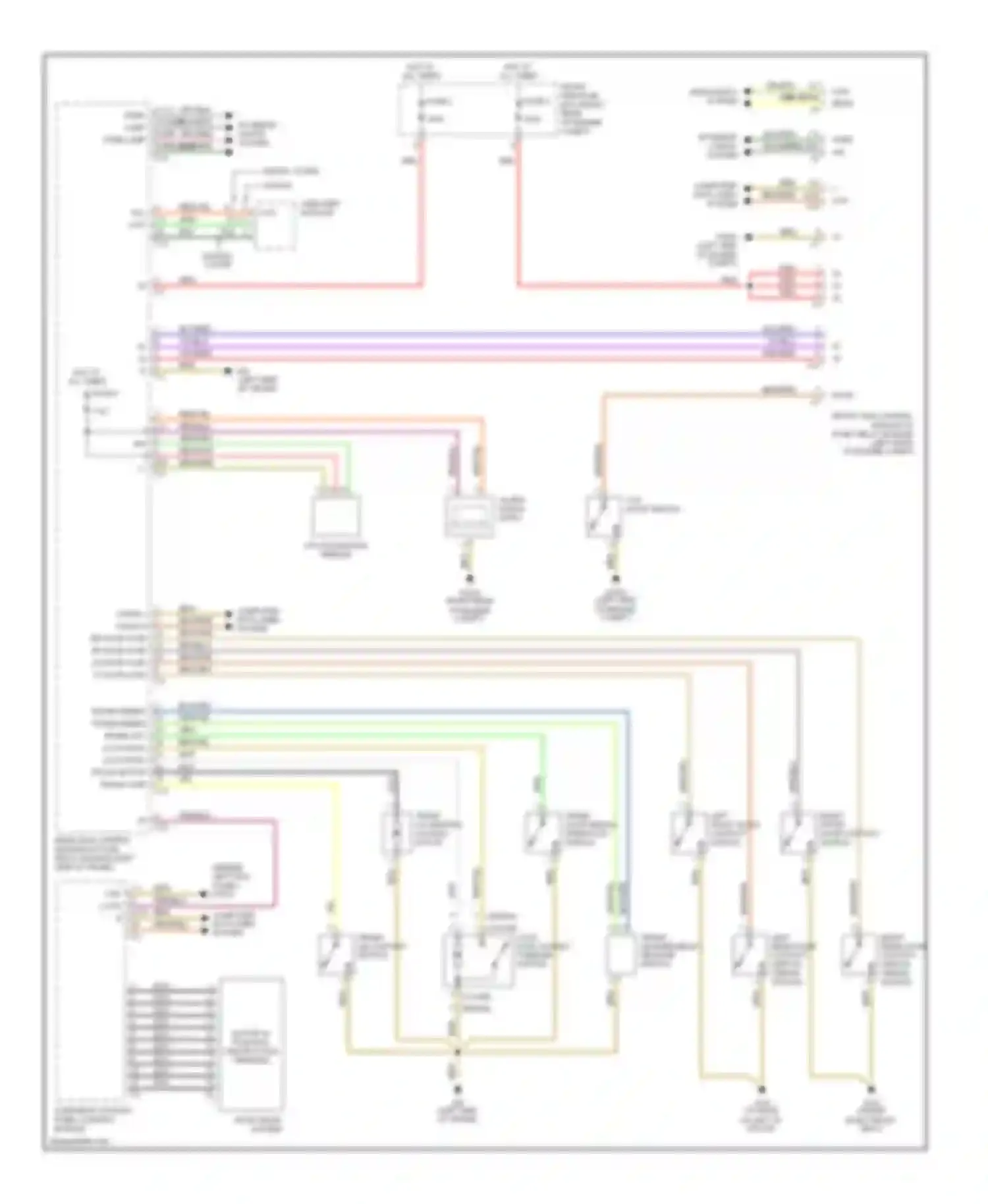 Wiring diagram ata inclination sensor for Mercedes-Benz C-class AMG W203/S203/CL203 facelift (2004-2007) (1 of 1)