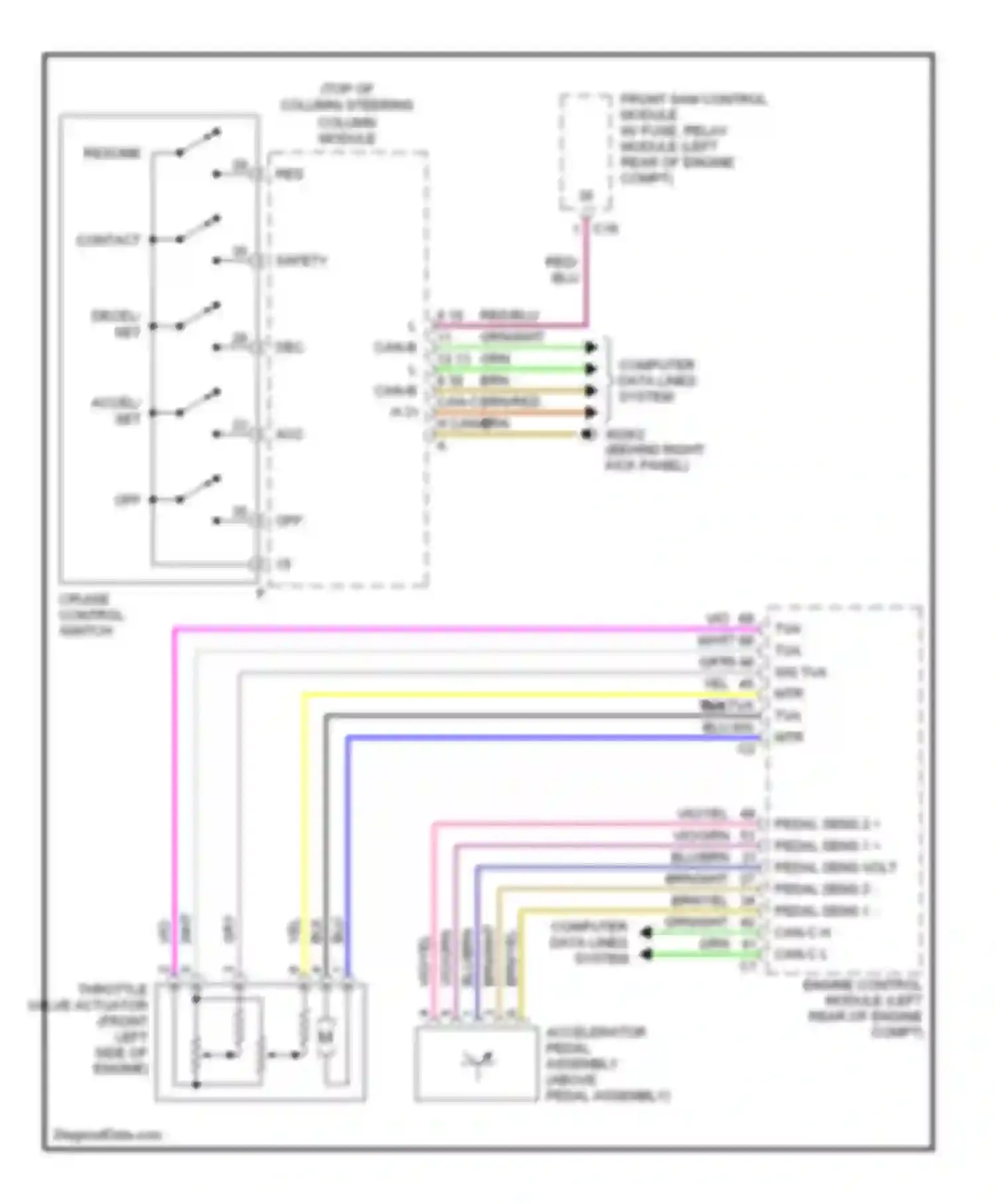 Wiring diagram decel/ set for Mercedes-Benz C-class AMG W203/S203/CL203 facelift (2004-2007) (1 of 1)