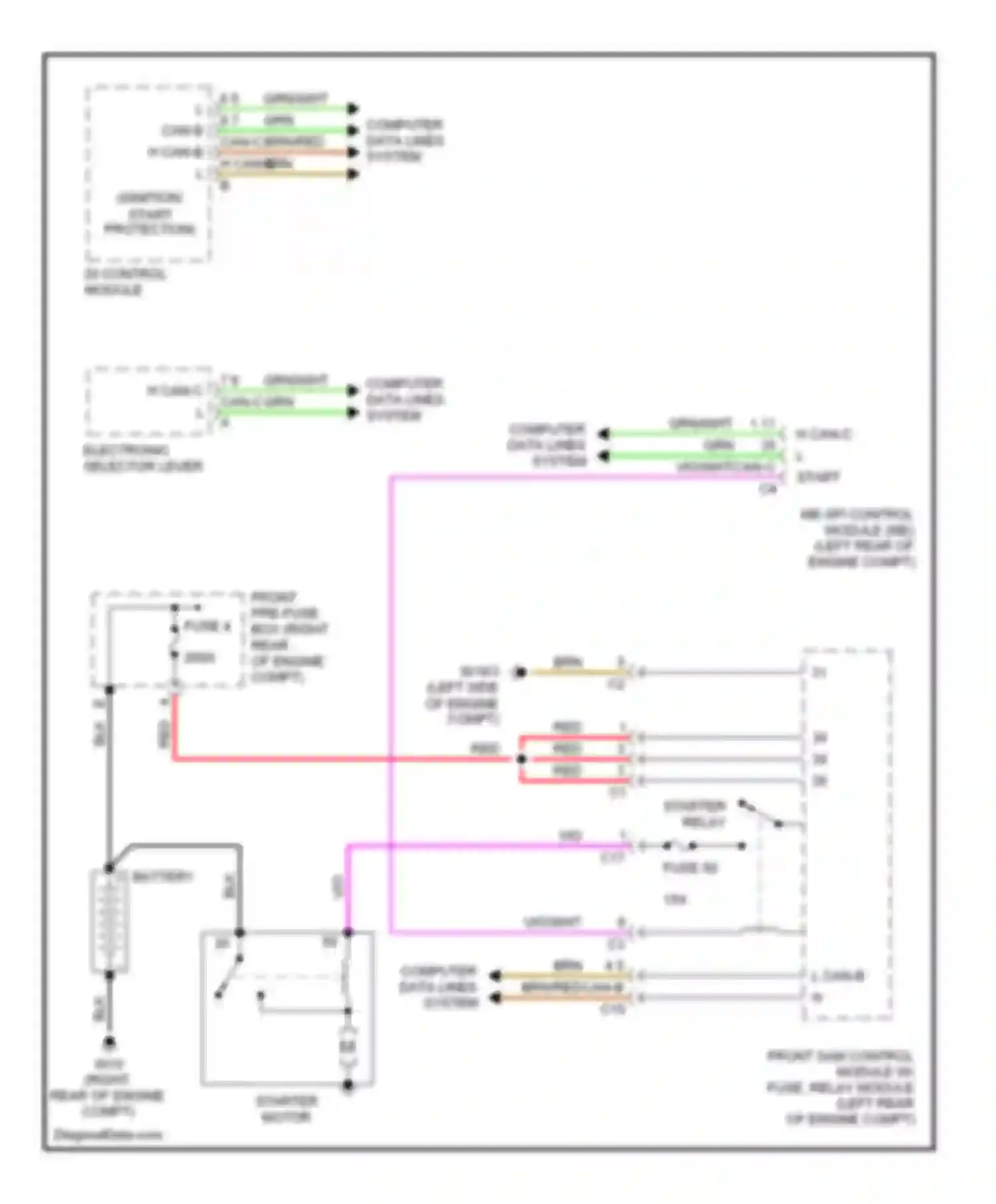Wiring diagram di control module for Mercedes-Benz C-class AMG W203/S203/CL203 facelift (2004-2007) (7 of 10)