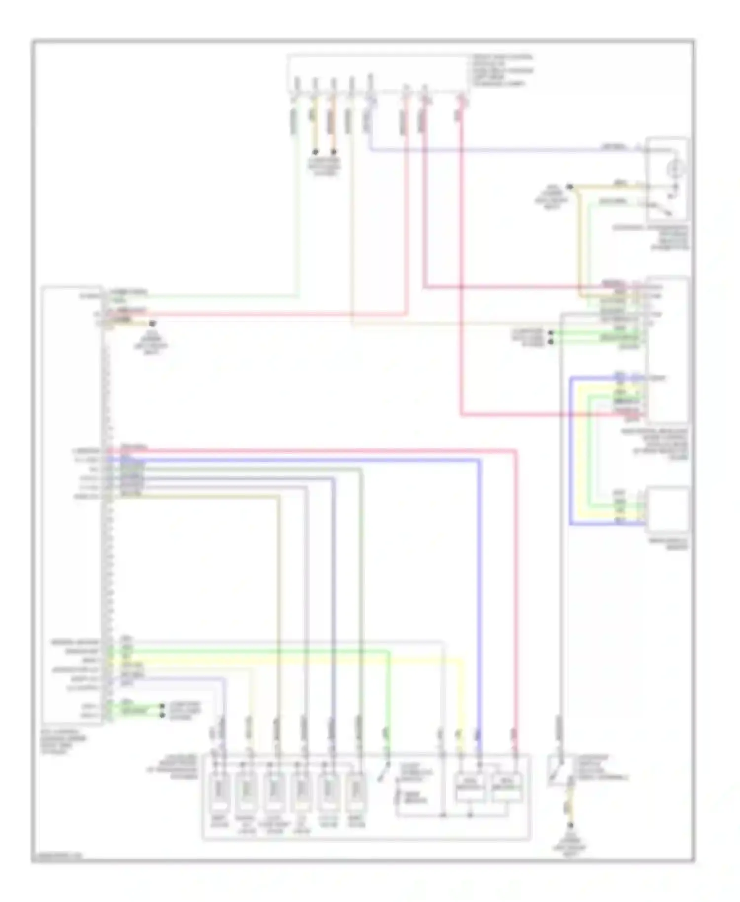 Wiring diagram gear display sensor for Mercedes-Benz C-class AMG W203/S203/CL203 facelift (2004-2007) (1 of 1)