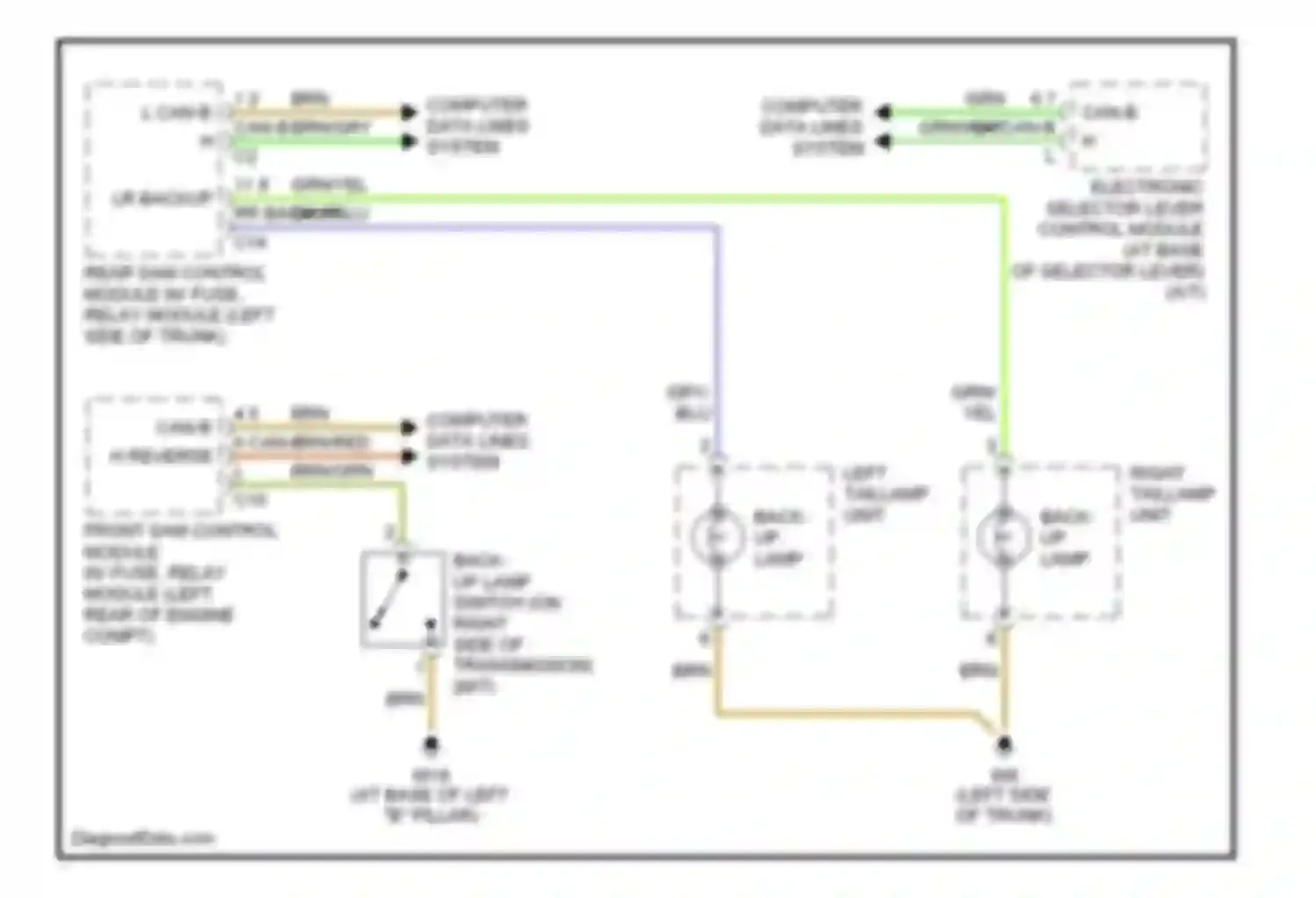 Wiring diagram grn for Mercedes-Benz C-class AMG W203/S203/CL203 facelift (2004-2007) (11 of 56)