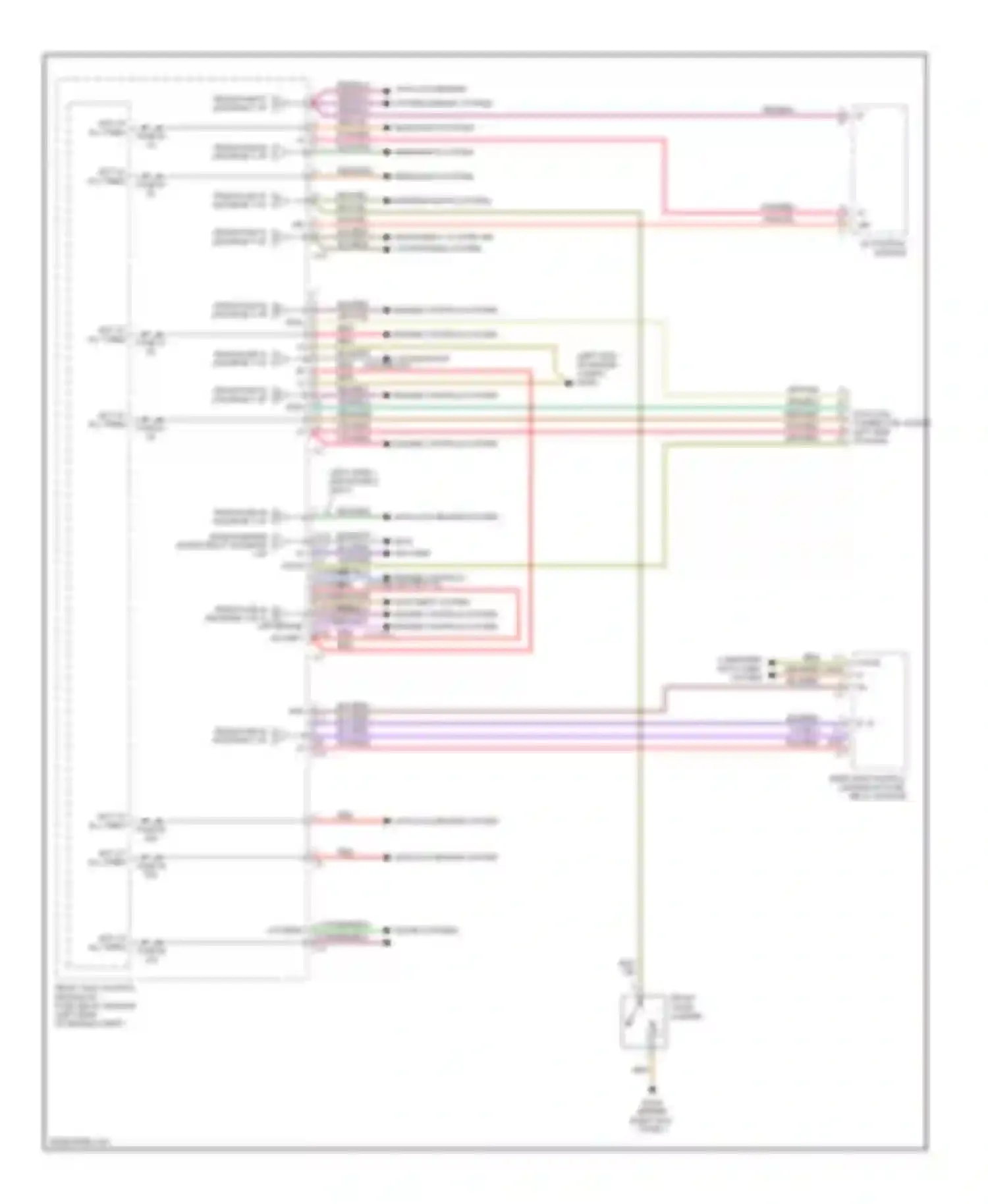 Wiring diagram headlights system for Mercedes-Benz C-class AMG W203/S203/CL203 facelift (2004-2007) (3 of 4)