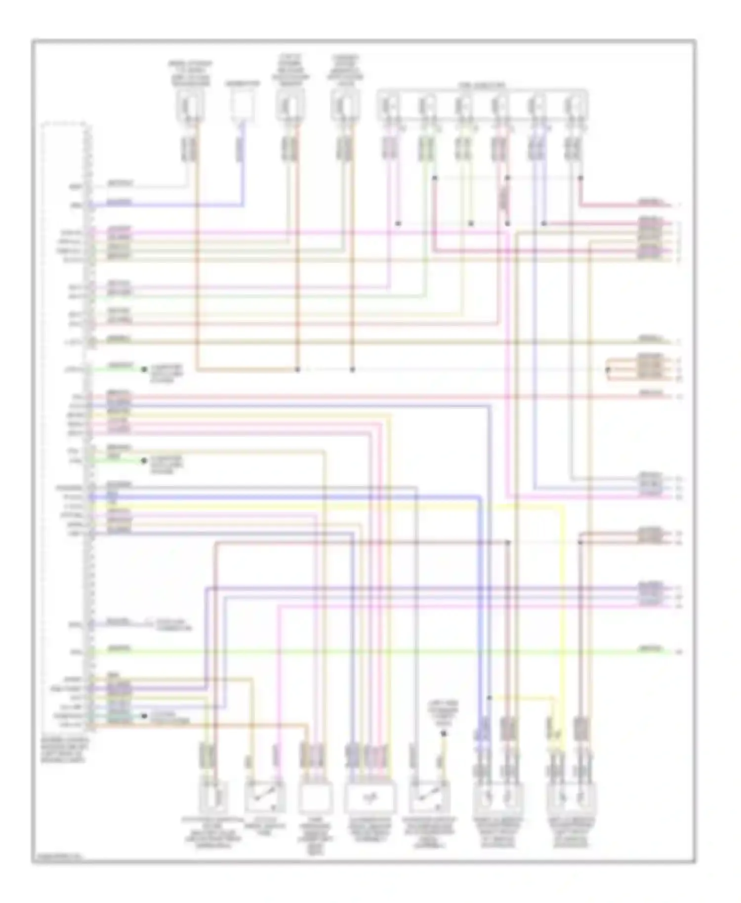 Wiring diagram inj 6 inj 3 for Mercedes-Benz C-class AMG W203/S203/CL203 facelift (2004-2007) (1 of 2)