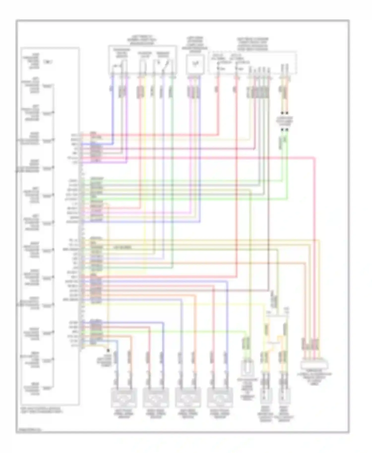 Wiring diagram right rear wheel speed sensor for Mercedes-Benz C-class AMG W203/S203/CL203 facelift (2004-2007) (1 of 1)