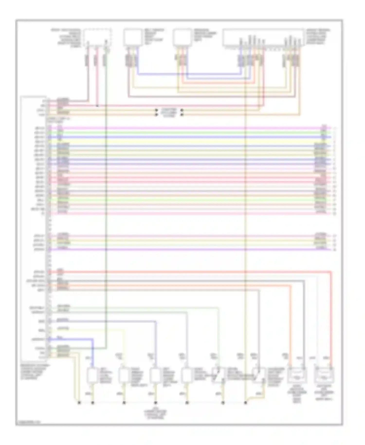 Wiring diagram side r for Mercedes-Benz C-class AMG W203/S203/CL203 facelift (2004-2007) (1 of 1)