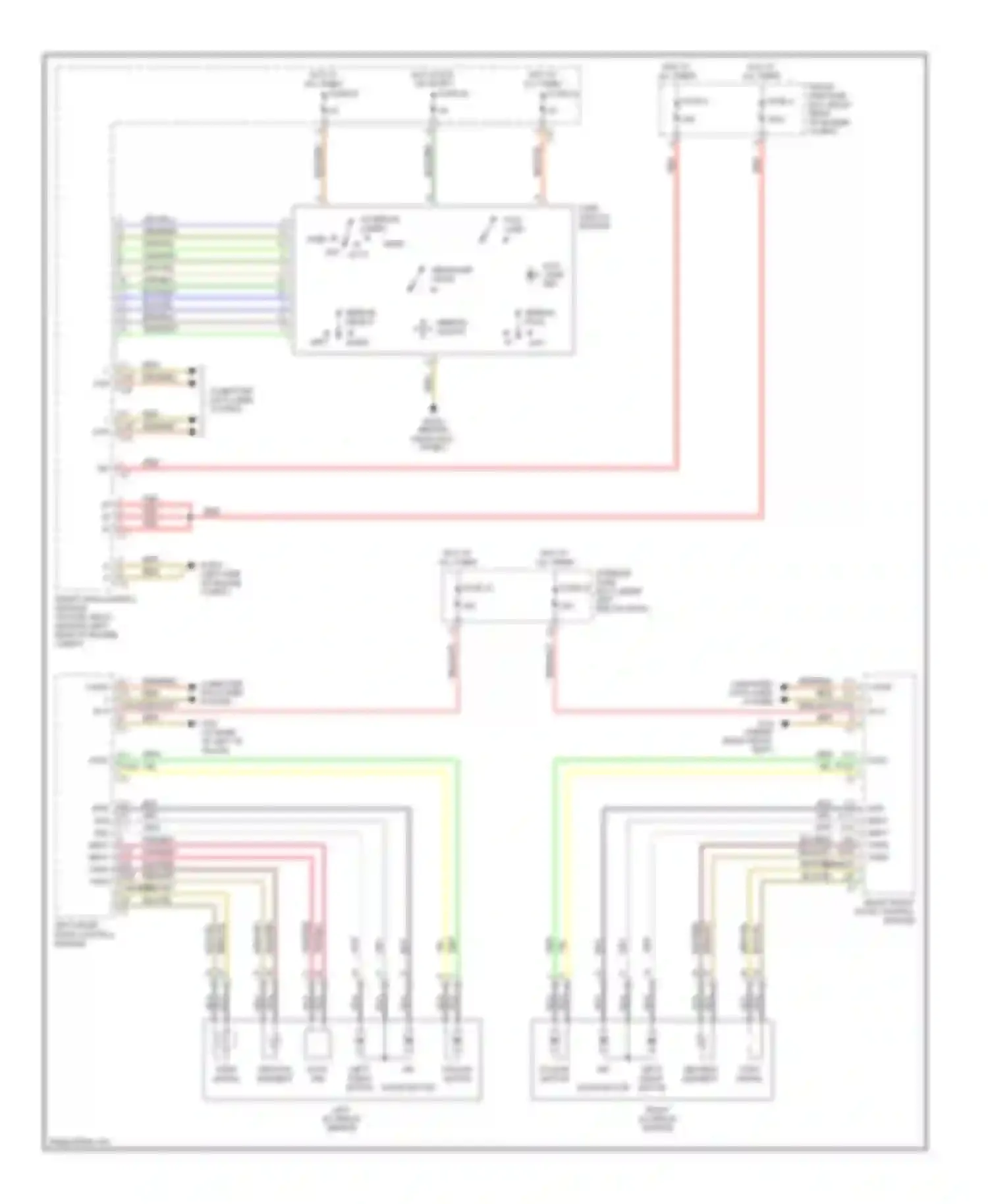 Wiring diagram up/ down motor fold-in motor for Mercedes-Benz C-class AMG W203/S203/CL203 facelift (2004-2007) (1 of 1)