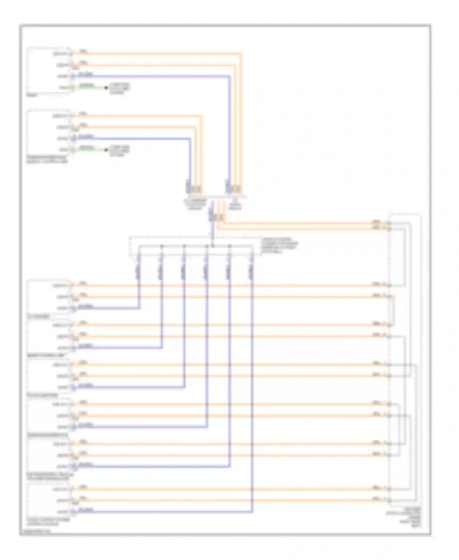 Wiring diagram w/ radio circuit for Mercedes-Benz C-class AMG W203/S203/CL203 facelift (2004-2007) (1 of 1)