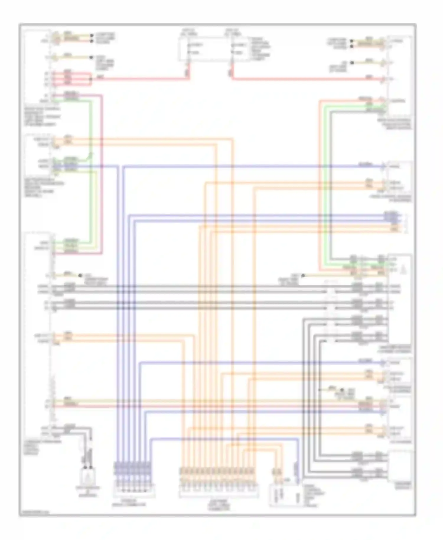 Wiring diagram wake up signal connector for Mercedes-Benz C-class AMG W203/S203/CL203 facelift (2004-2007) (1 of 4)